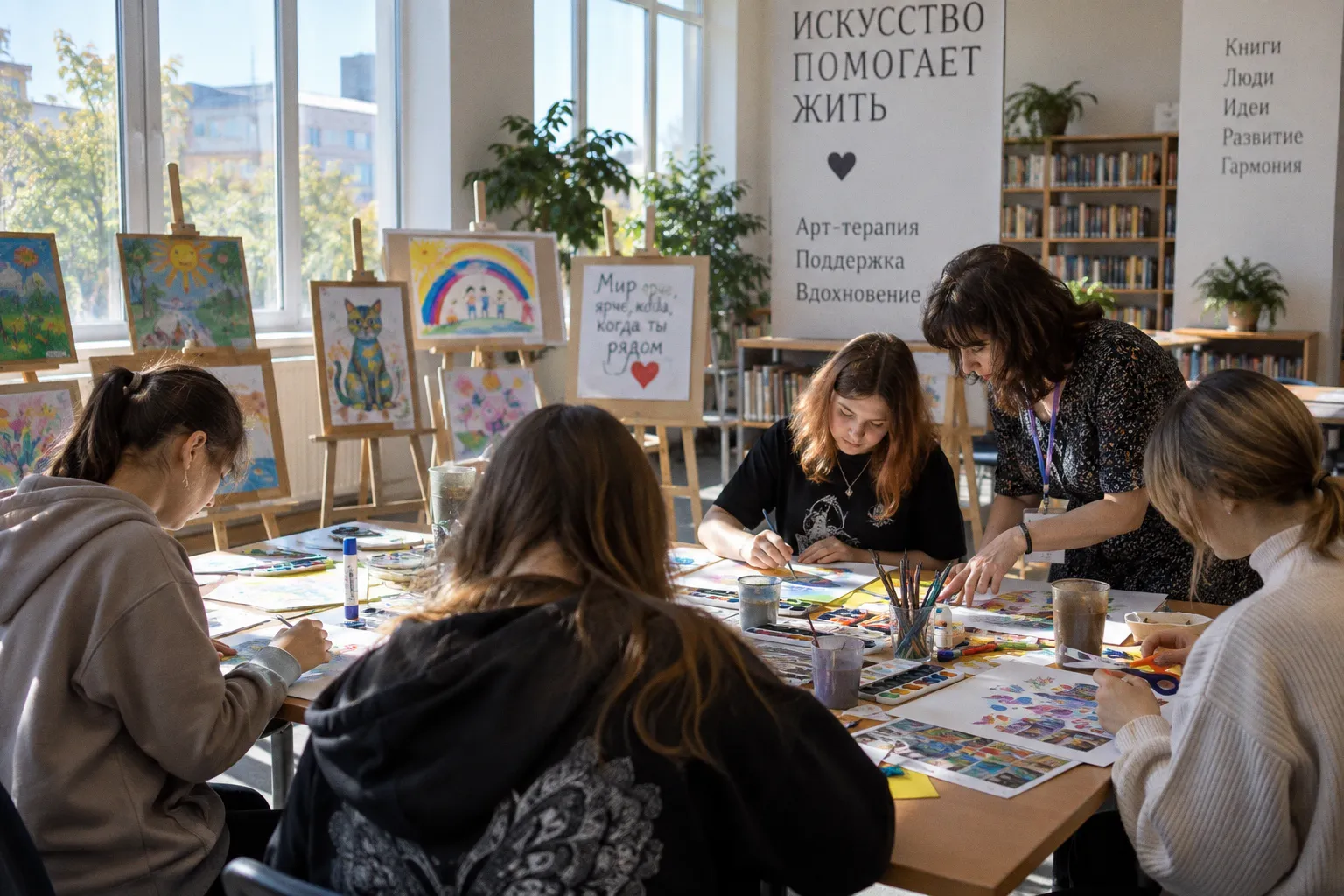 Детские рисунки как инструмент психологической поддержки в центрах помощи