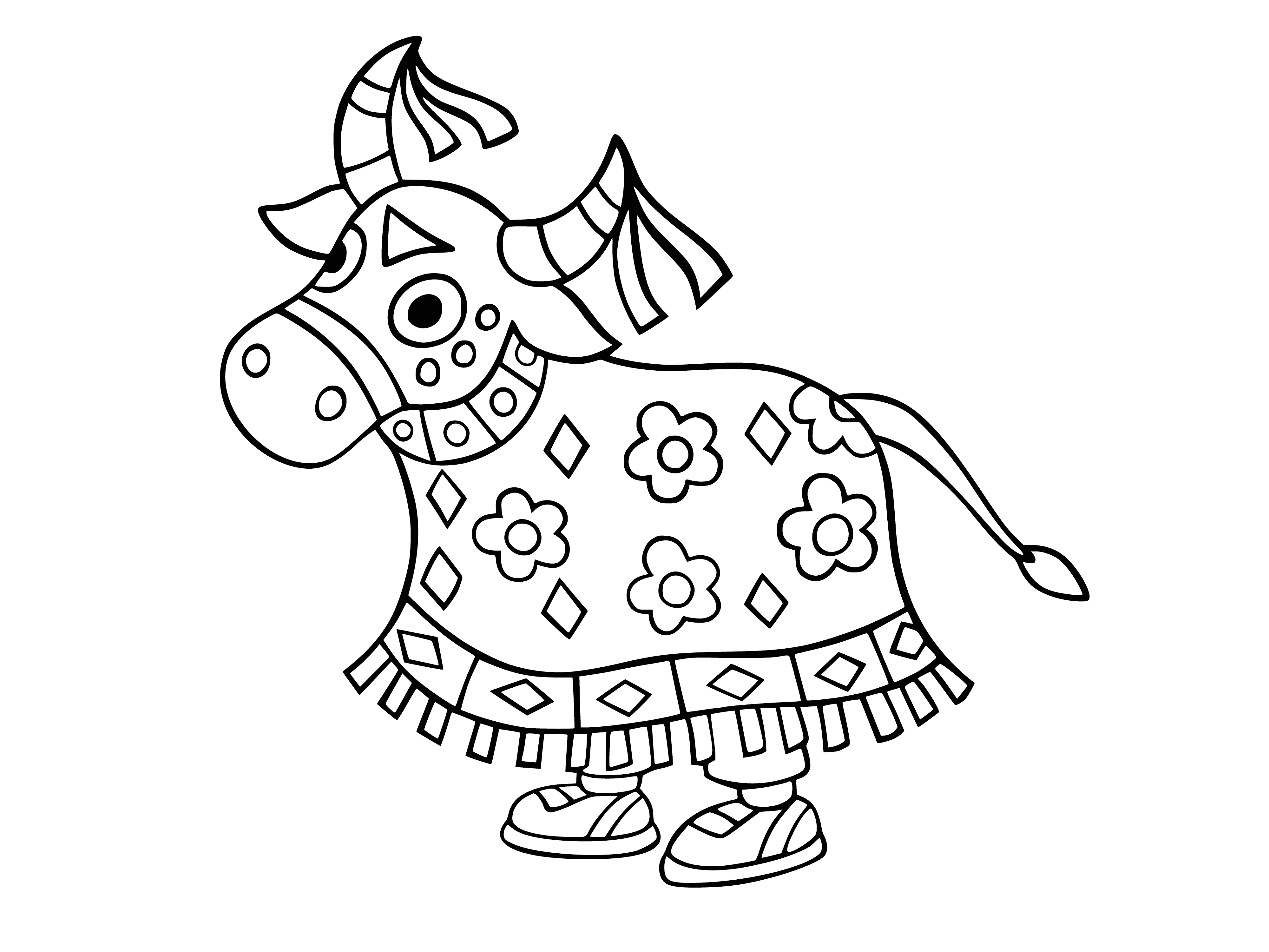 Colorir Bola em roupas festivas