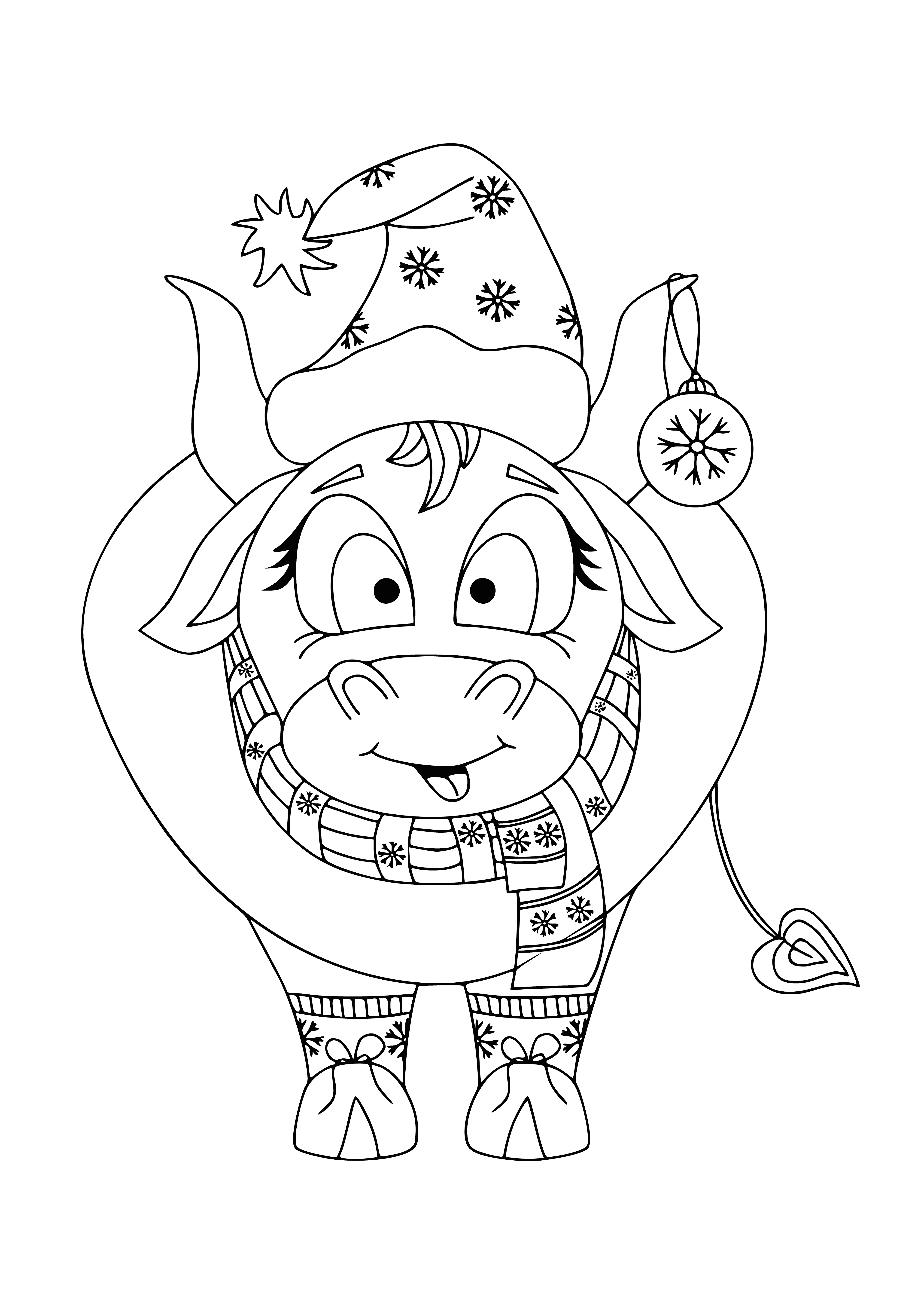 Bolo de chapéu e cachecol, símbolo do ano