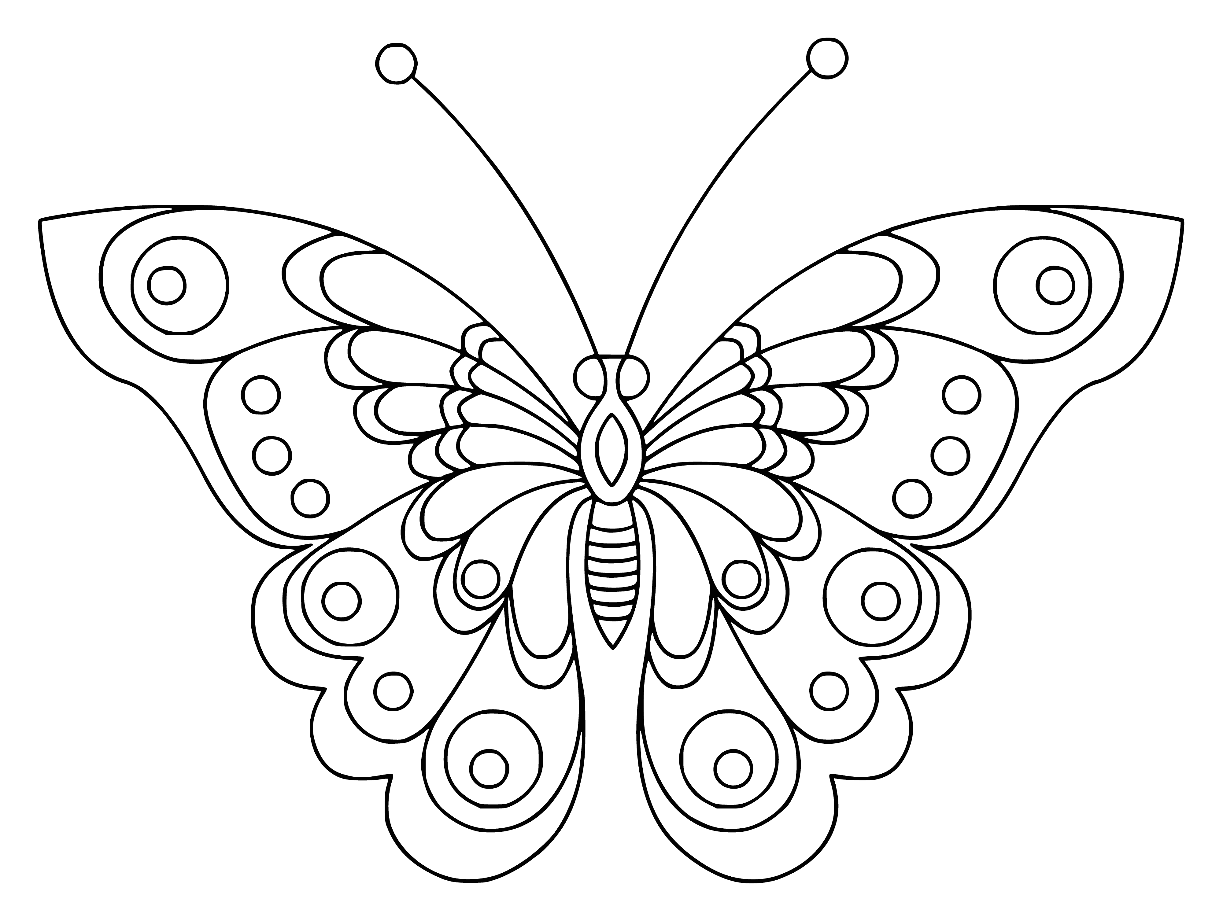 coloring page: Painting of a butterfly for coloring