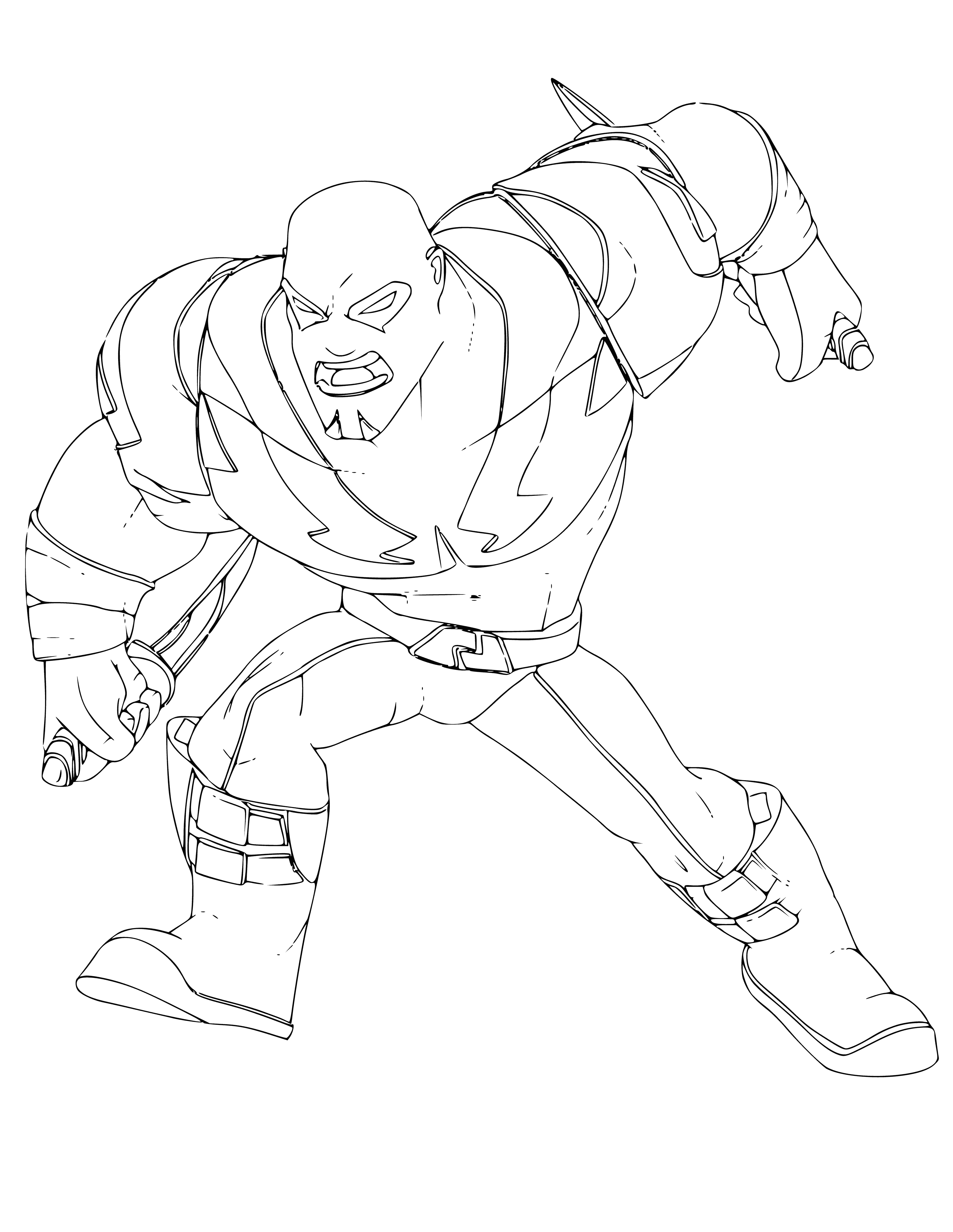 coloring page: Coloring Drax from the Guardians of the Galaxy