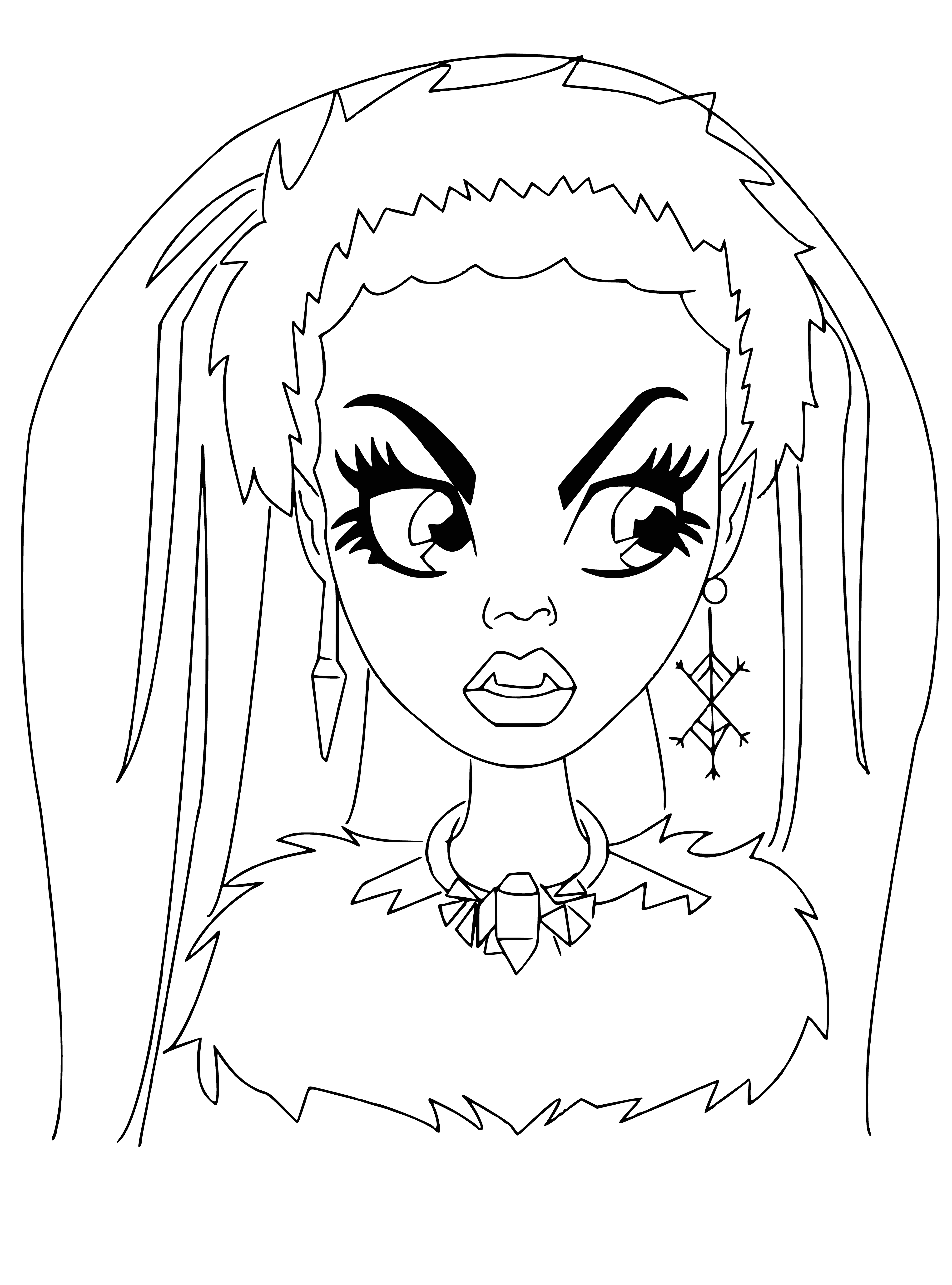 coloring page: Coloring by Abby Bominable from Monster High