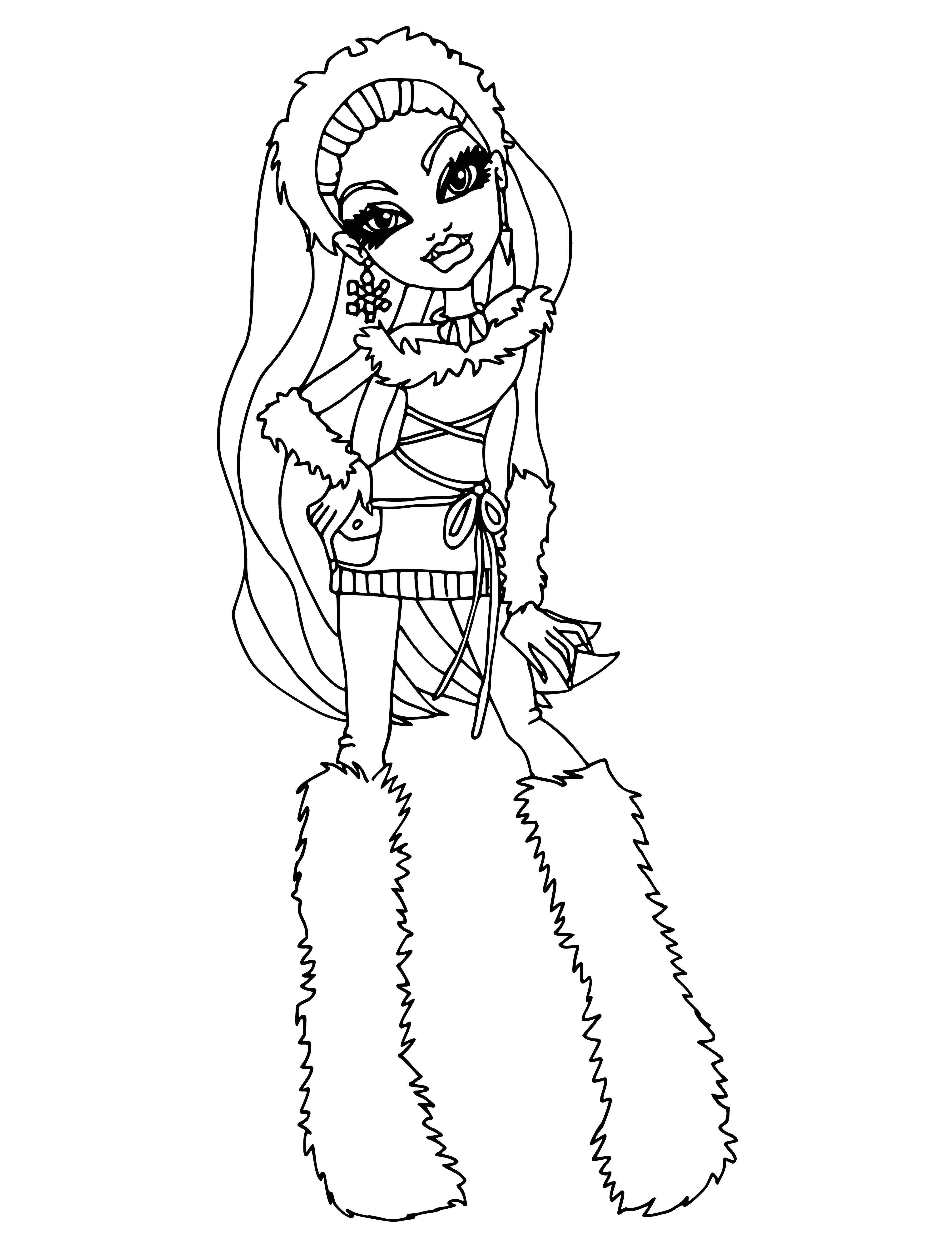 coloring page: Abby Bominable in coloring book