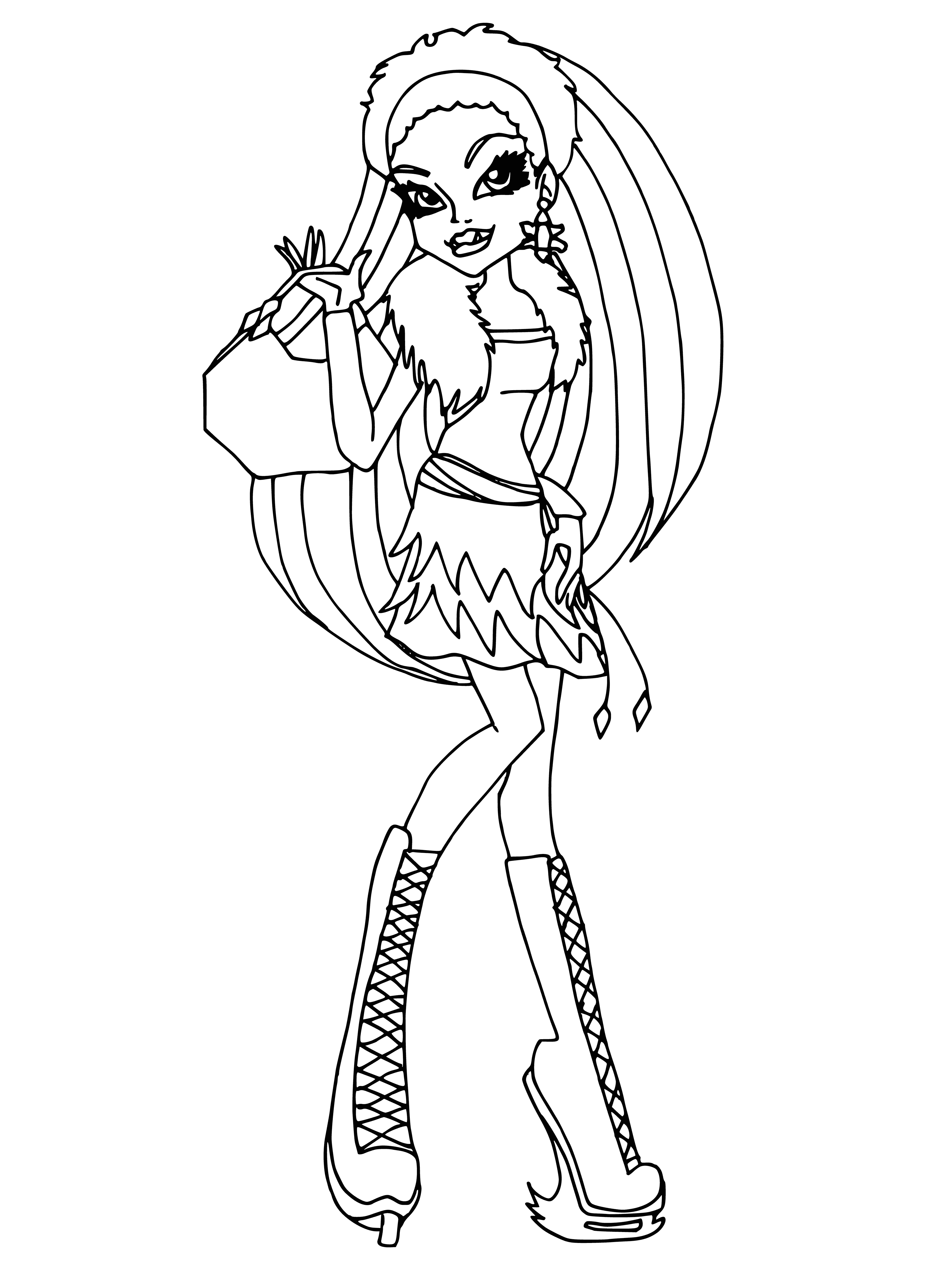 coloring page: Abby Bominable in coloring book