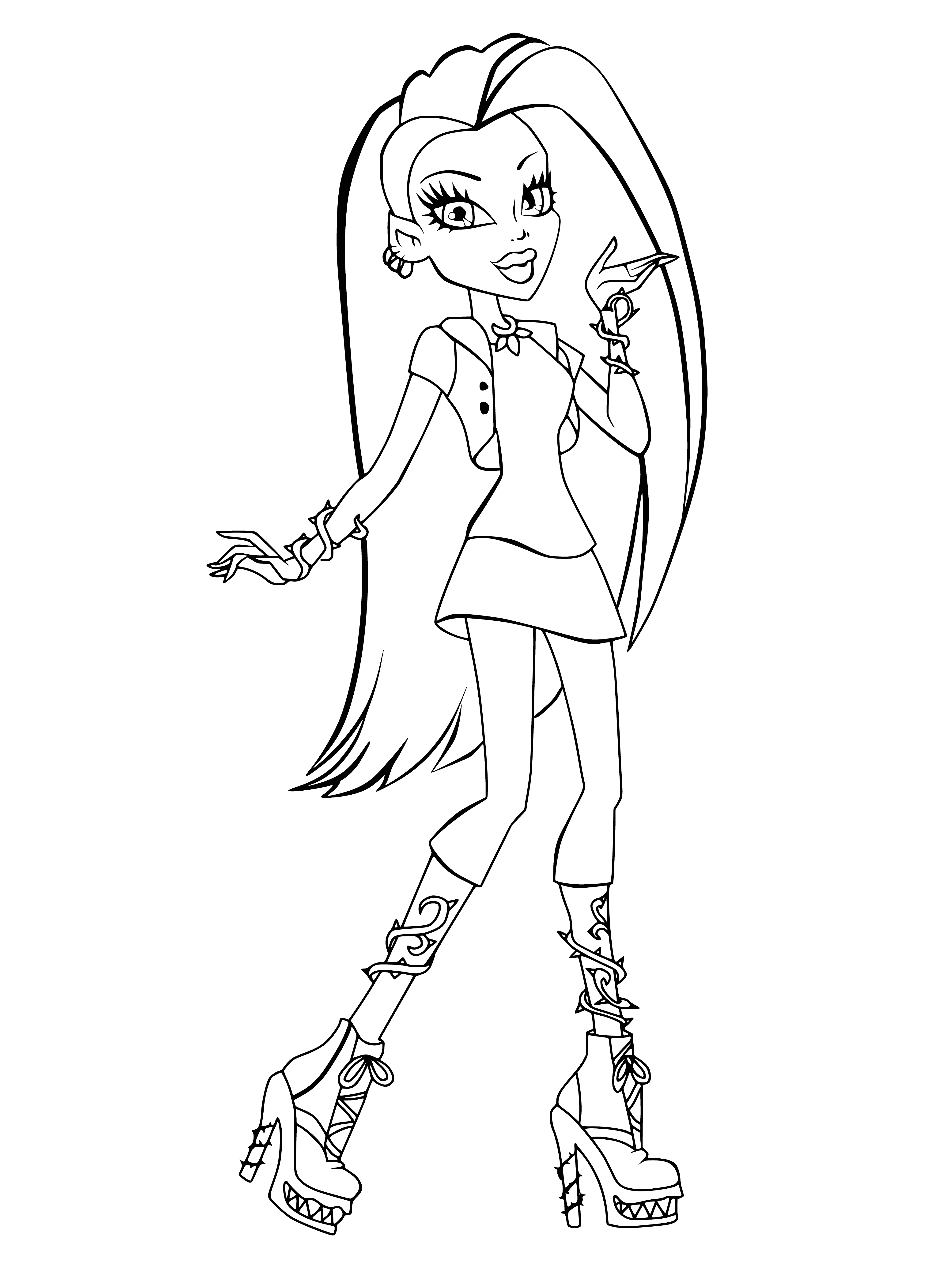 coloring page: Coloring by Venus McFlythrup from Monster High