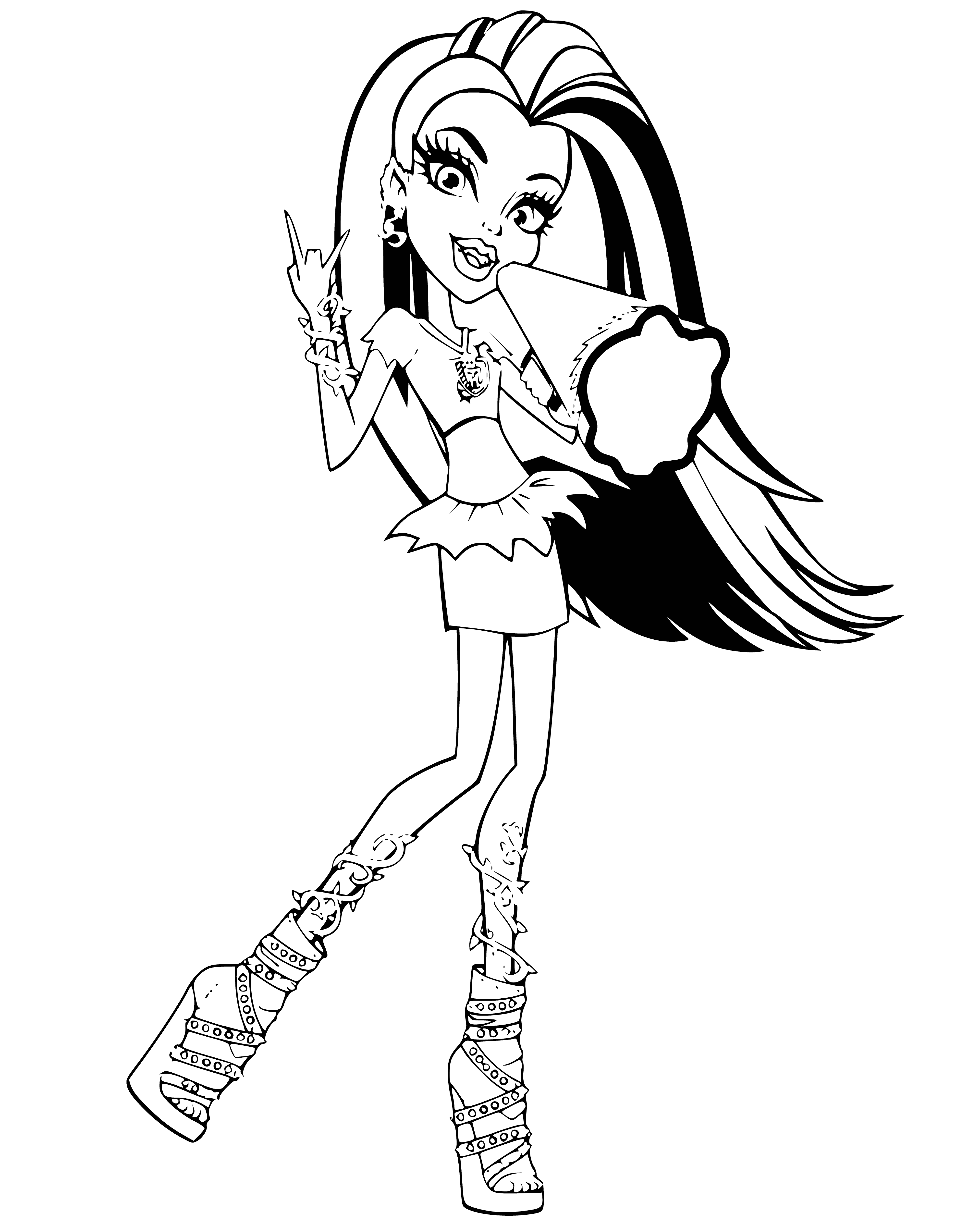 coloring page: Venus McFlythrap from Monster High in colouring