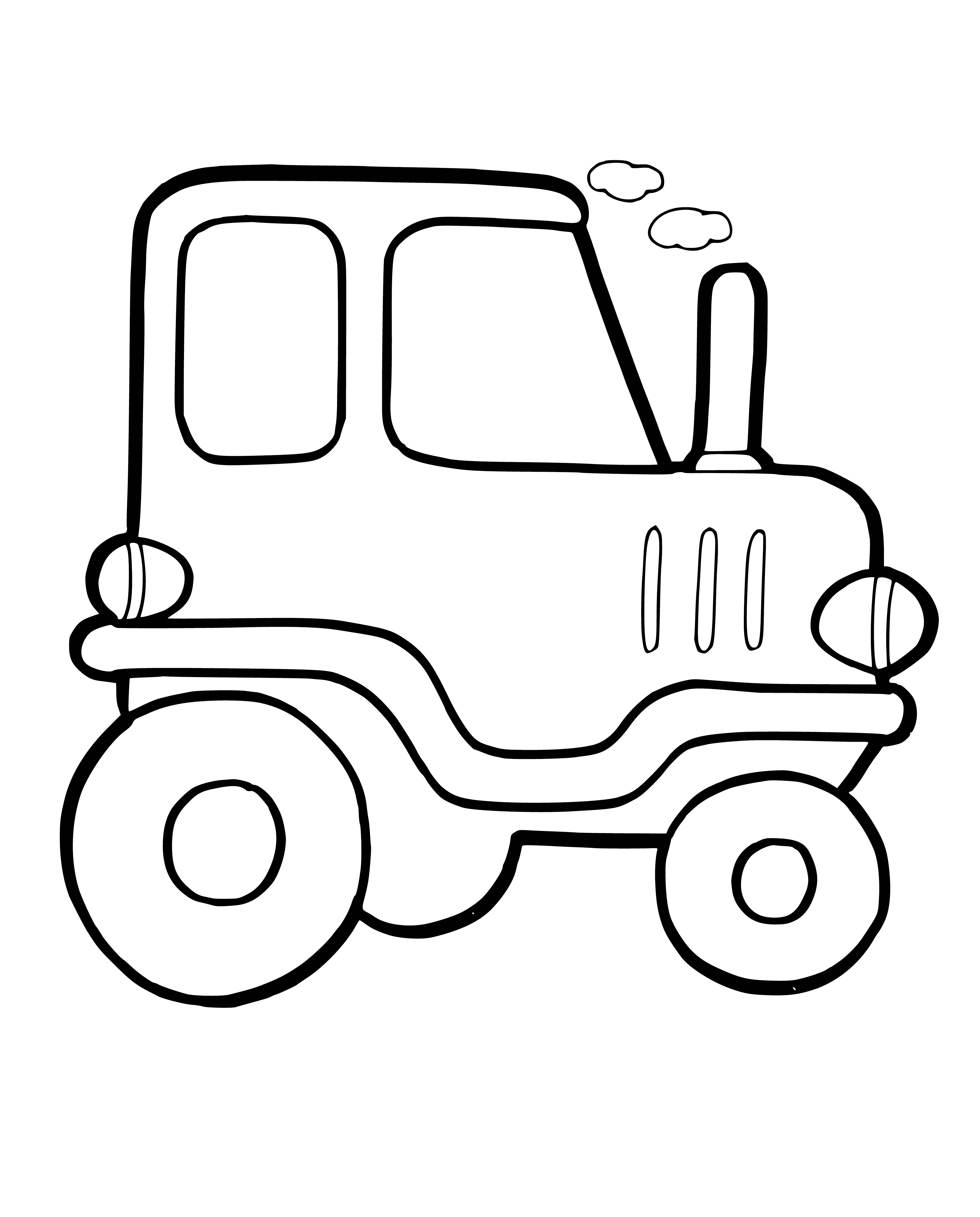 página para colorear: Colorear un coche de juguete