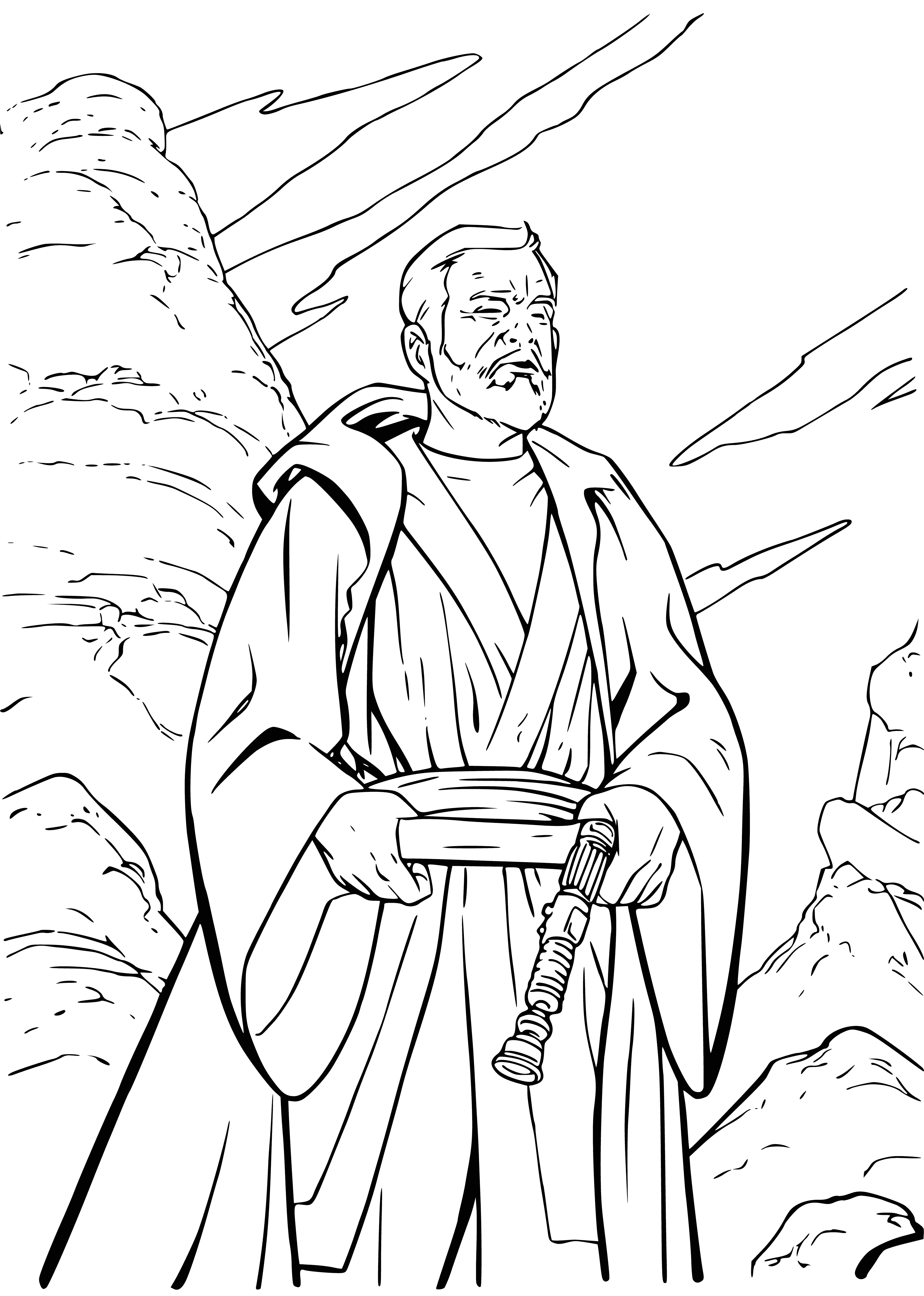 coloriage: Coloriage par Obe-Wan Kenobi de Star Wars : épisode IV