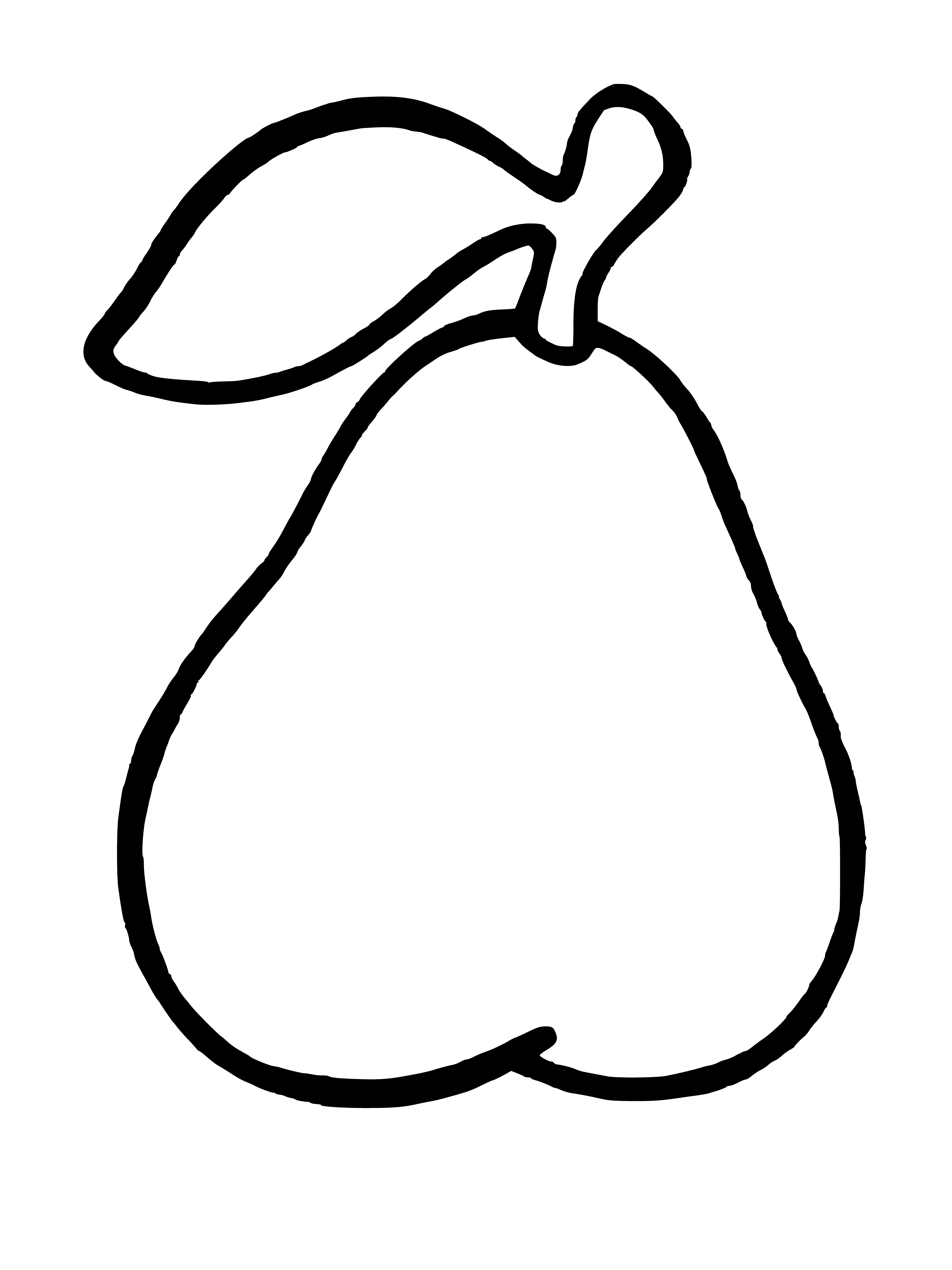 página para colorear: Pear para colorear