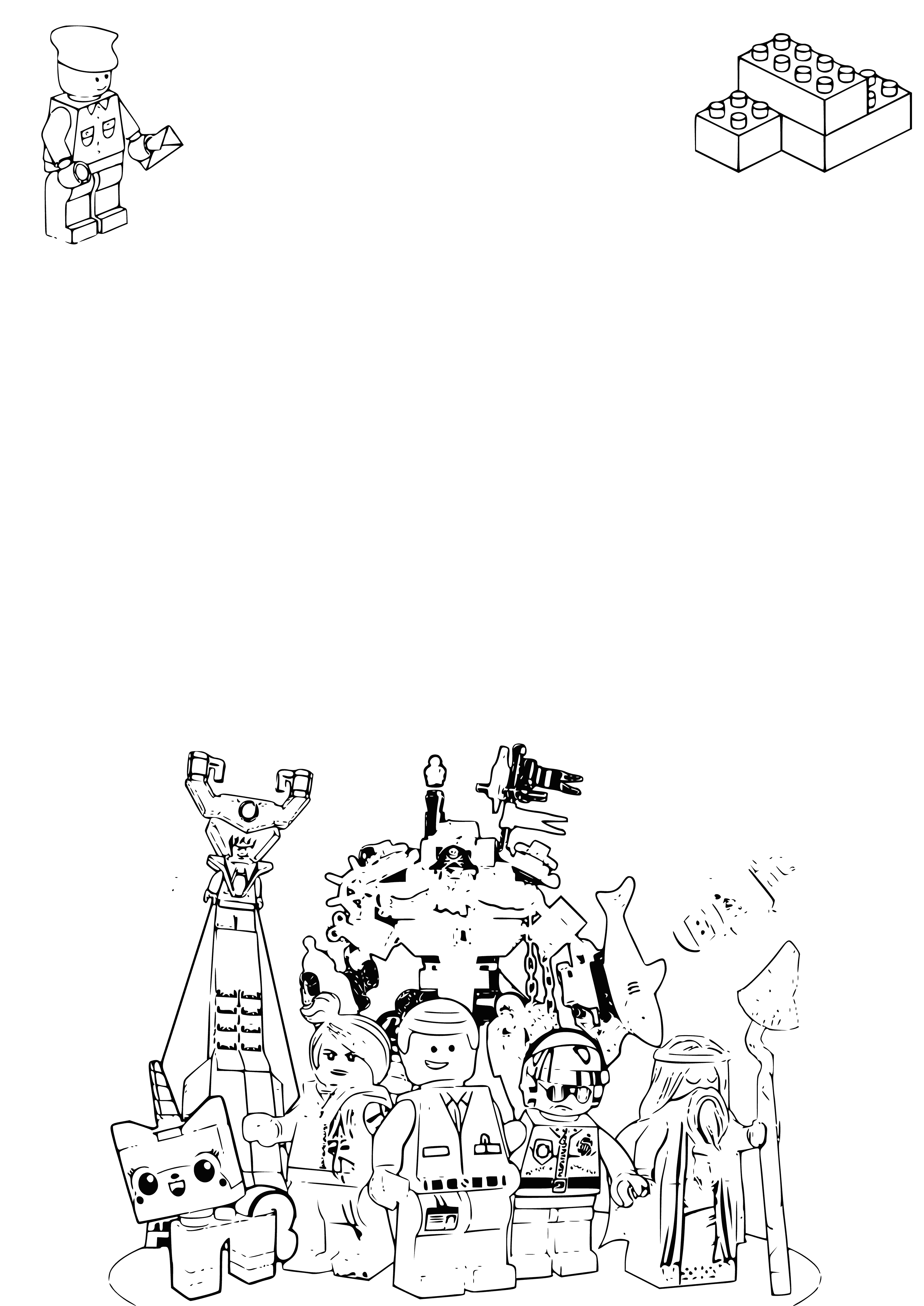 Carta ao Papai Noel com personagens LEGO