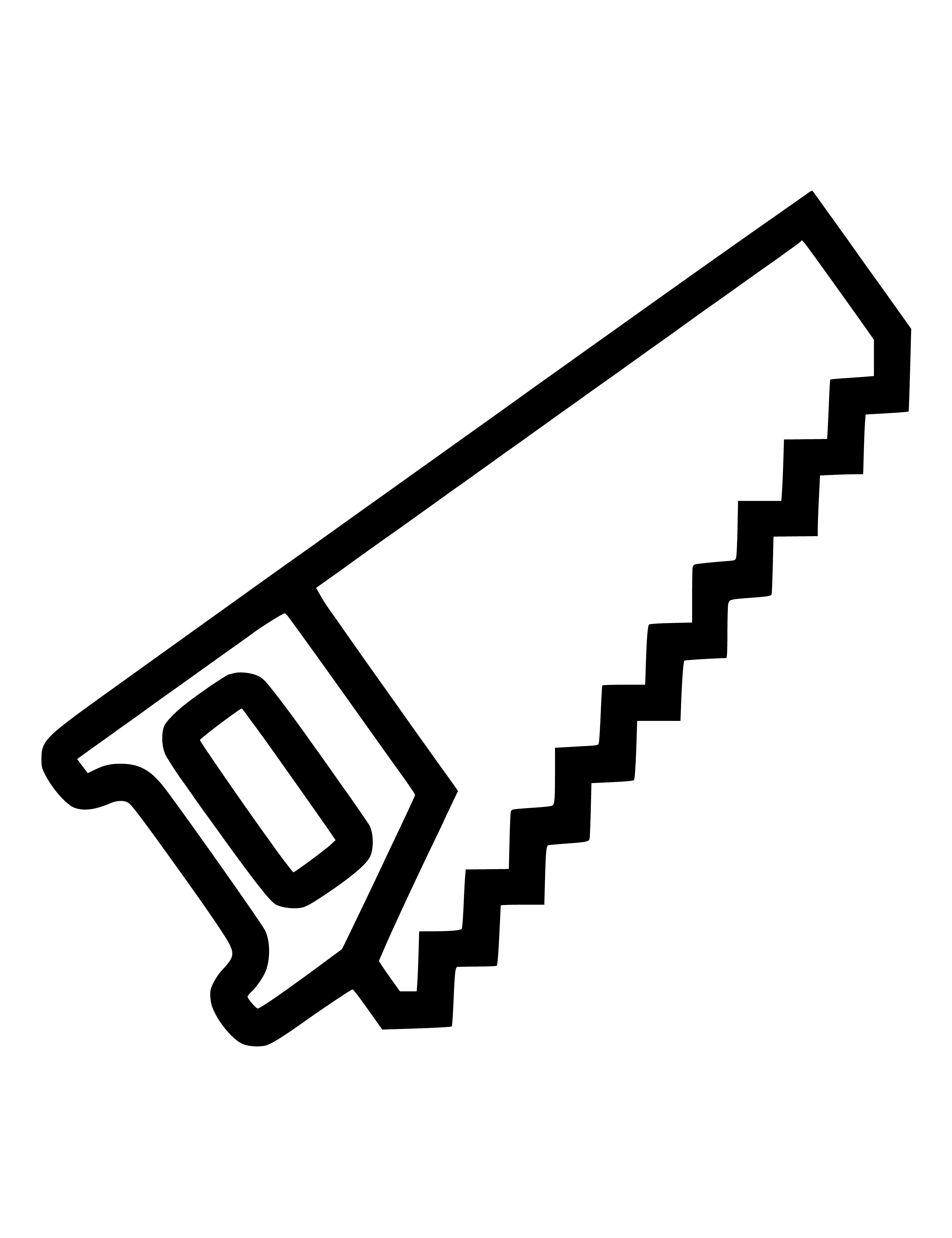 Malseite: Färbung Hacksaw-Symbol