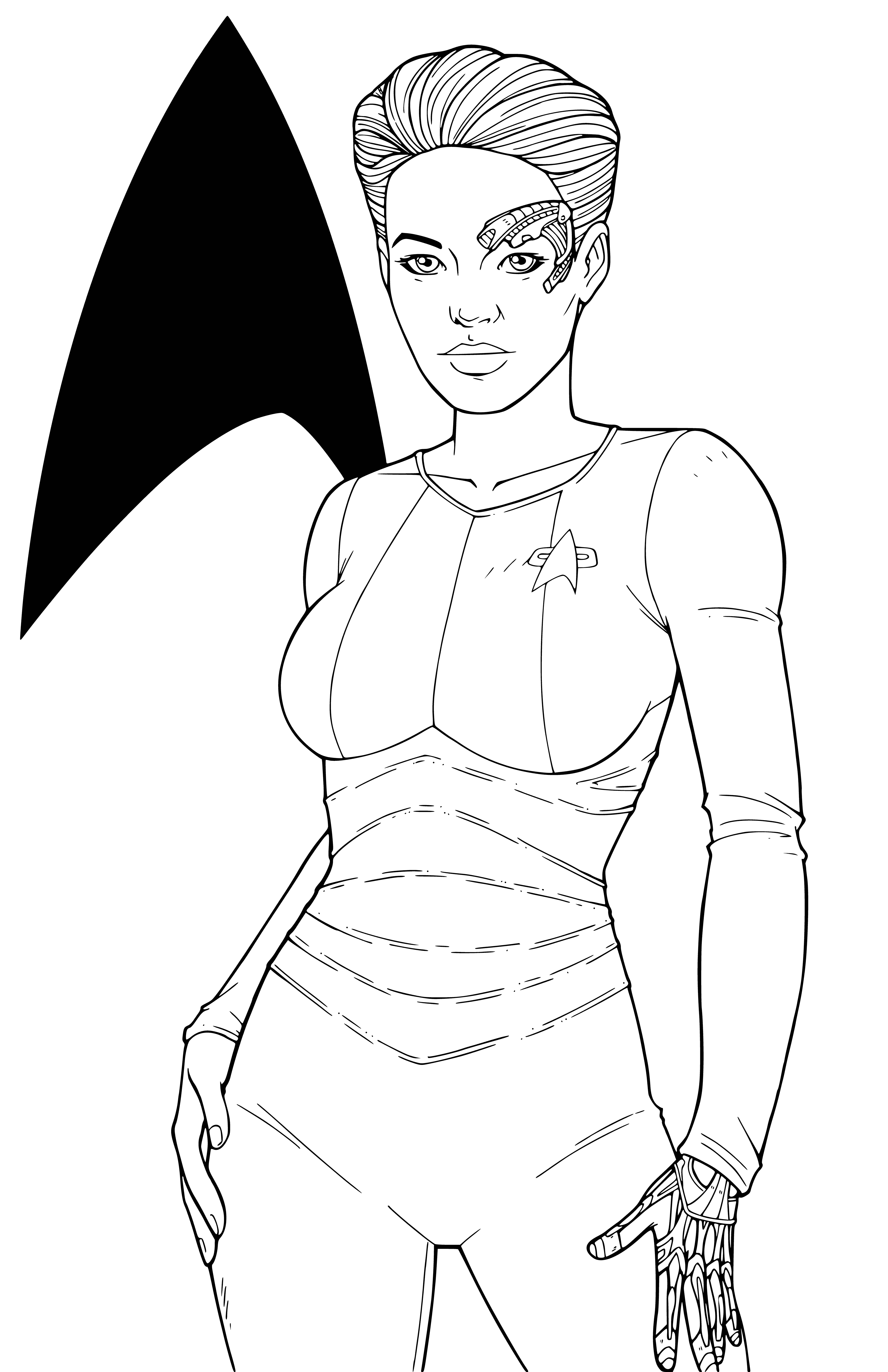 coloriage: Superhéros coloriage du film Seven of Nine