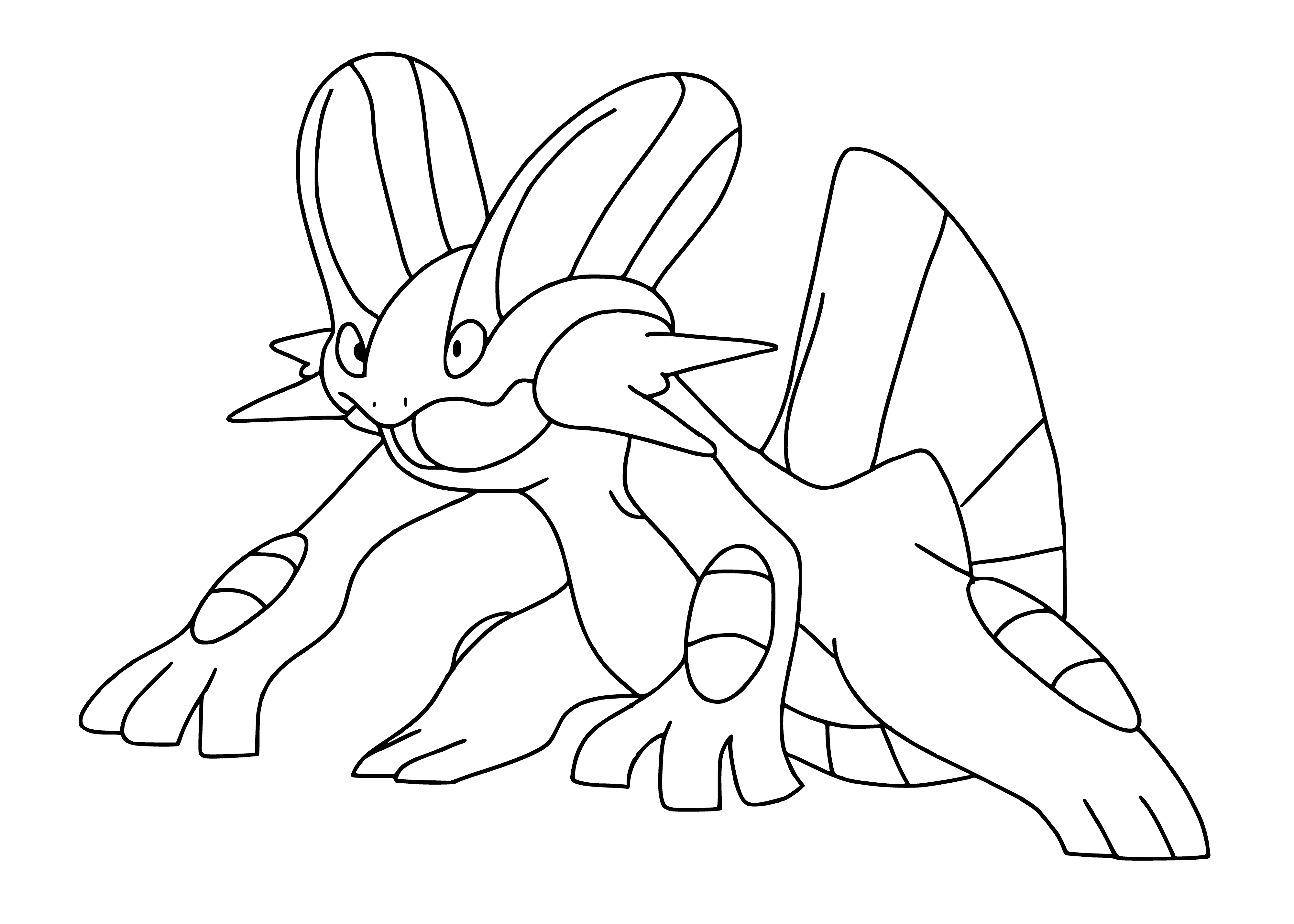 coloring page: Coloring Pokemon Swampert for Children