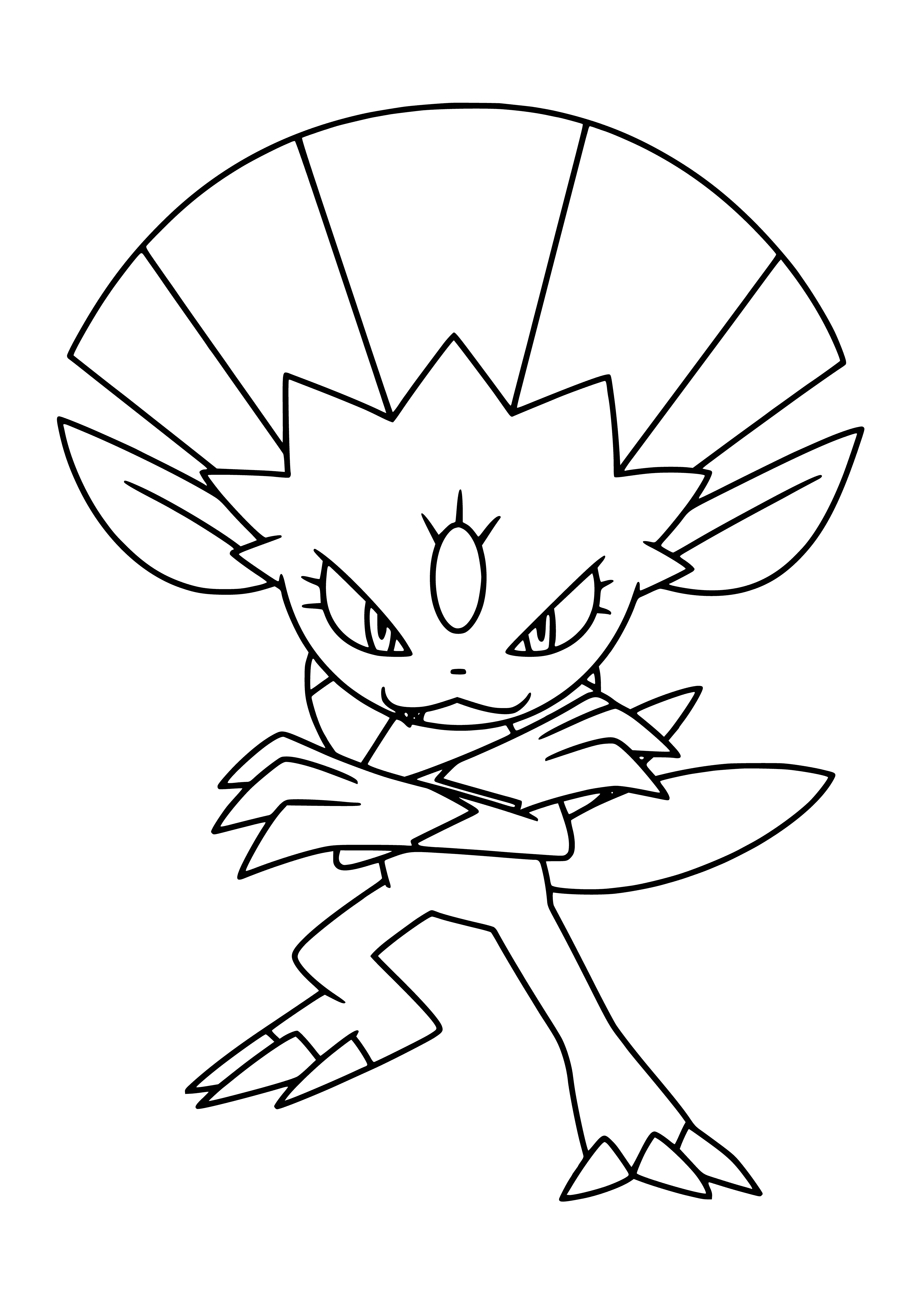 coloring page: Coloring Pokemon Vivale for Children