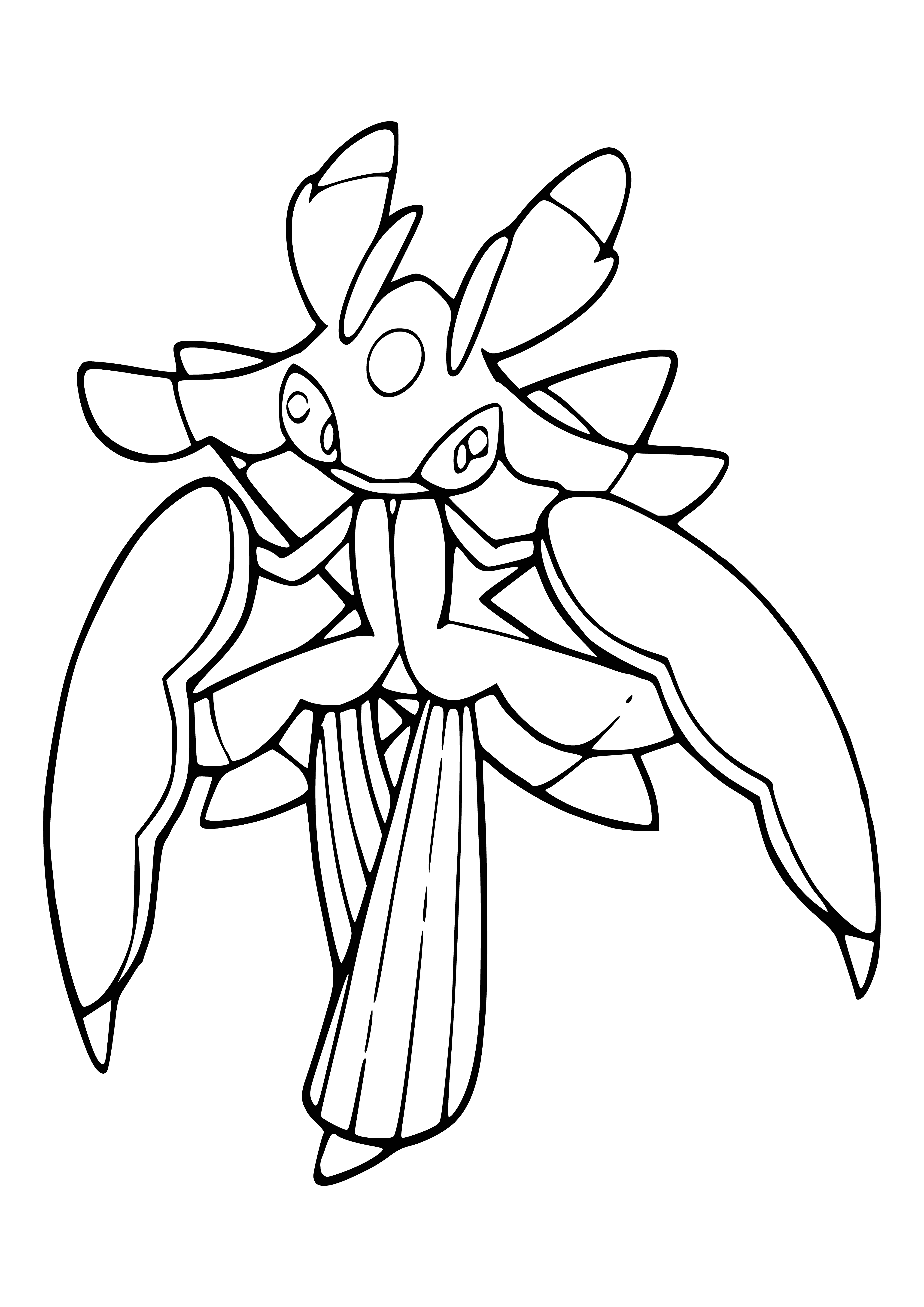 coloring page: Pokemon coloring by Lurantis