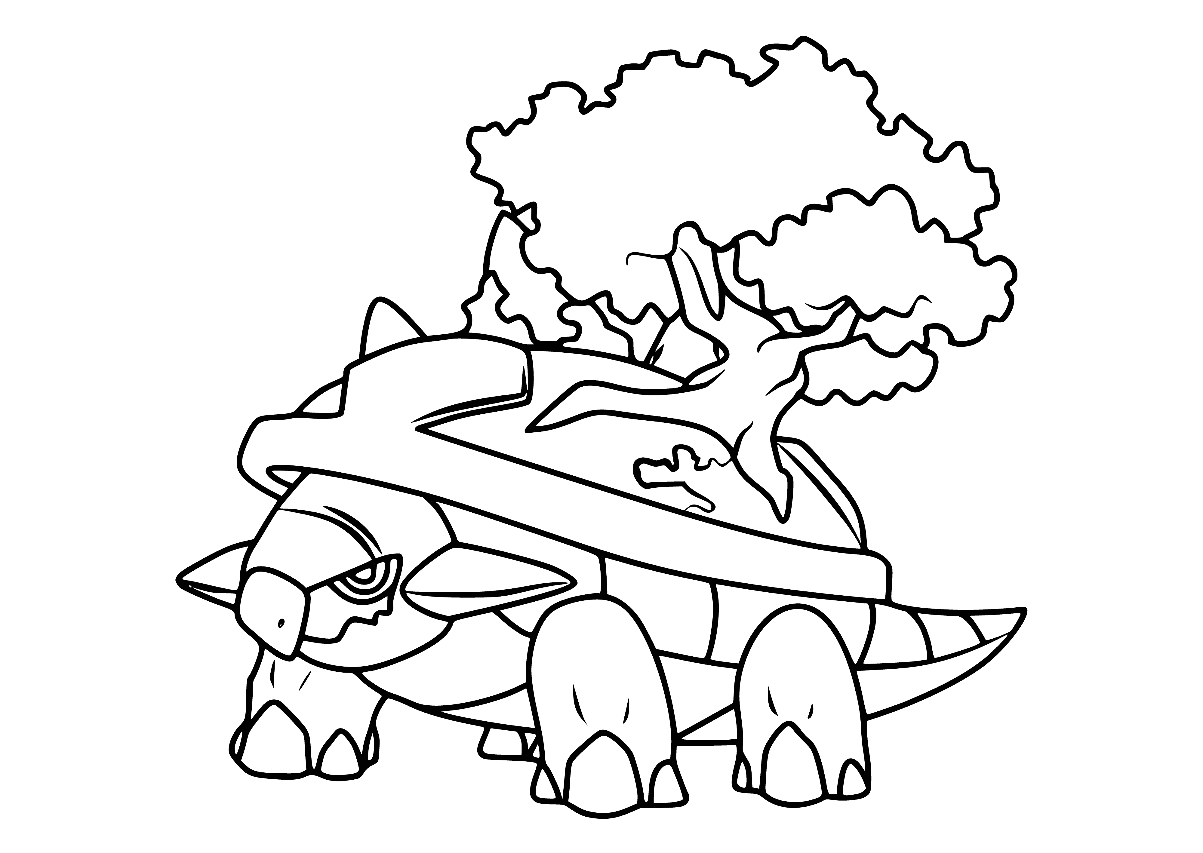 coloring page: Coloring Pokemon Torterra