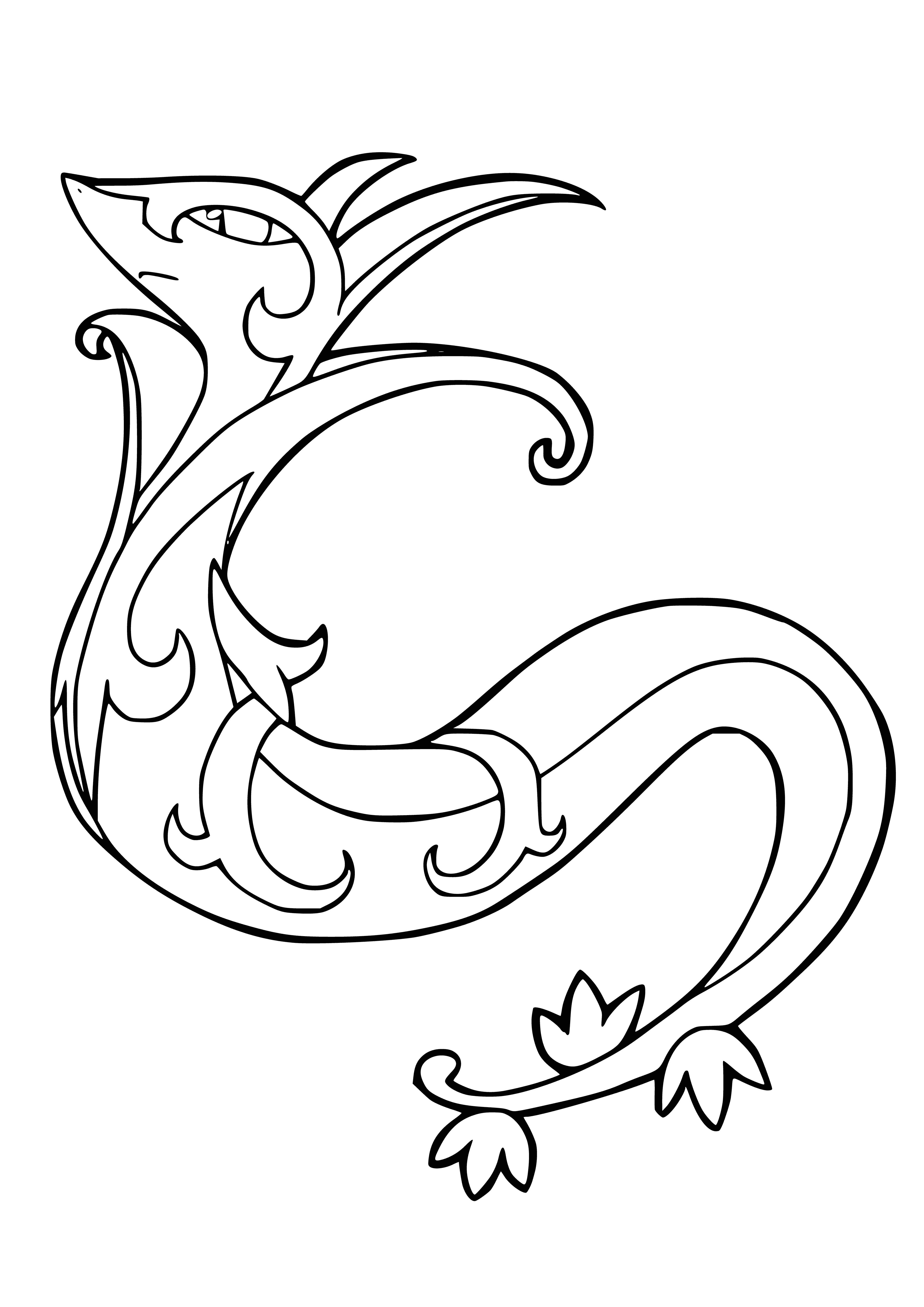 coloring page: Coloring Pokemon Serperiore