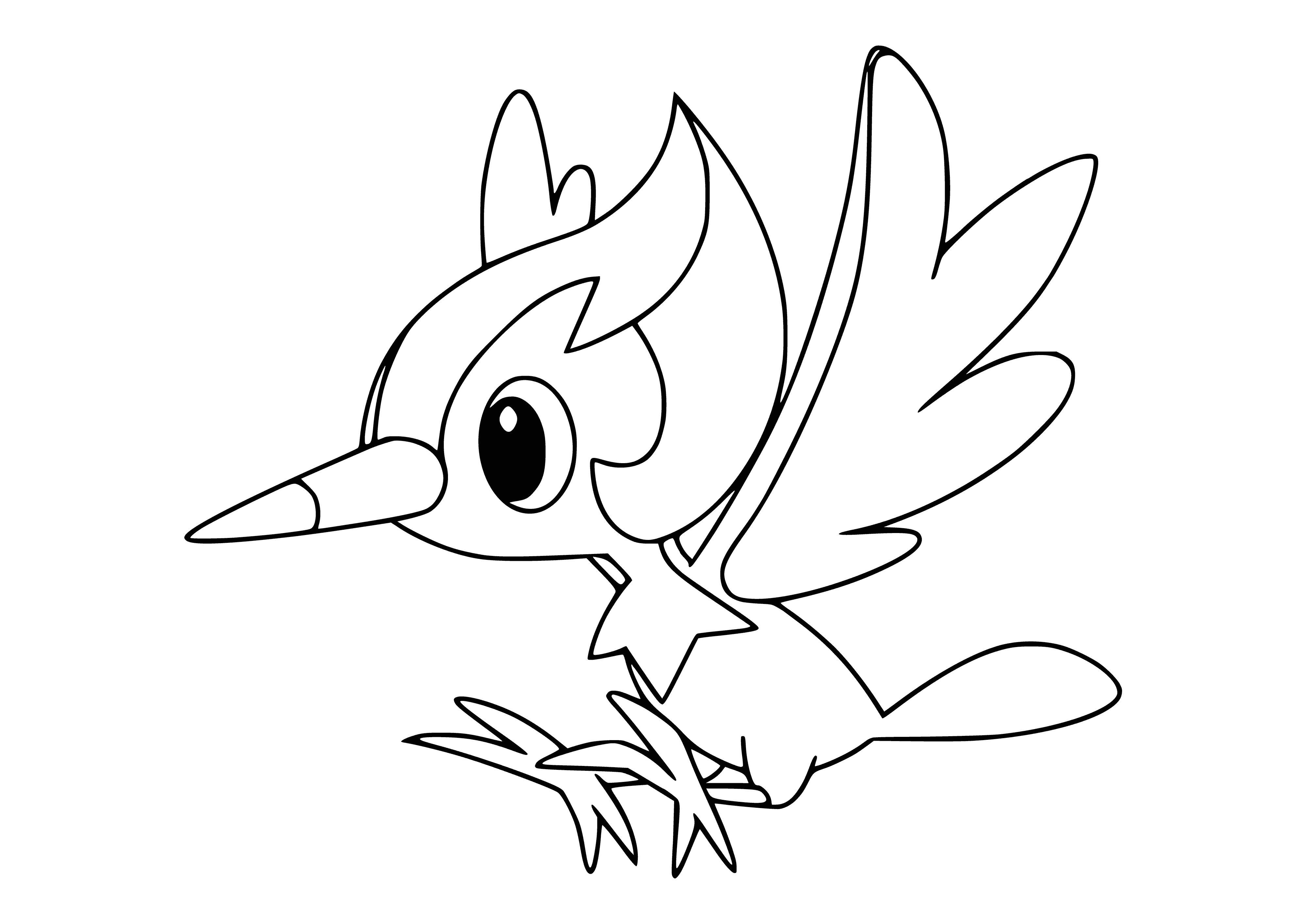 coloring page: Pokemon Picapek Coloring