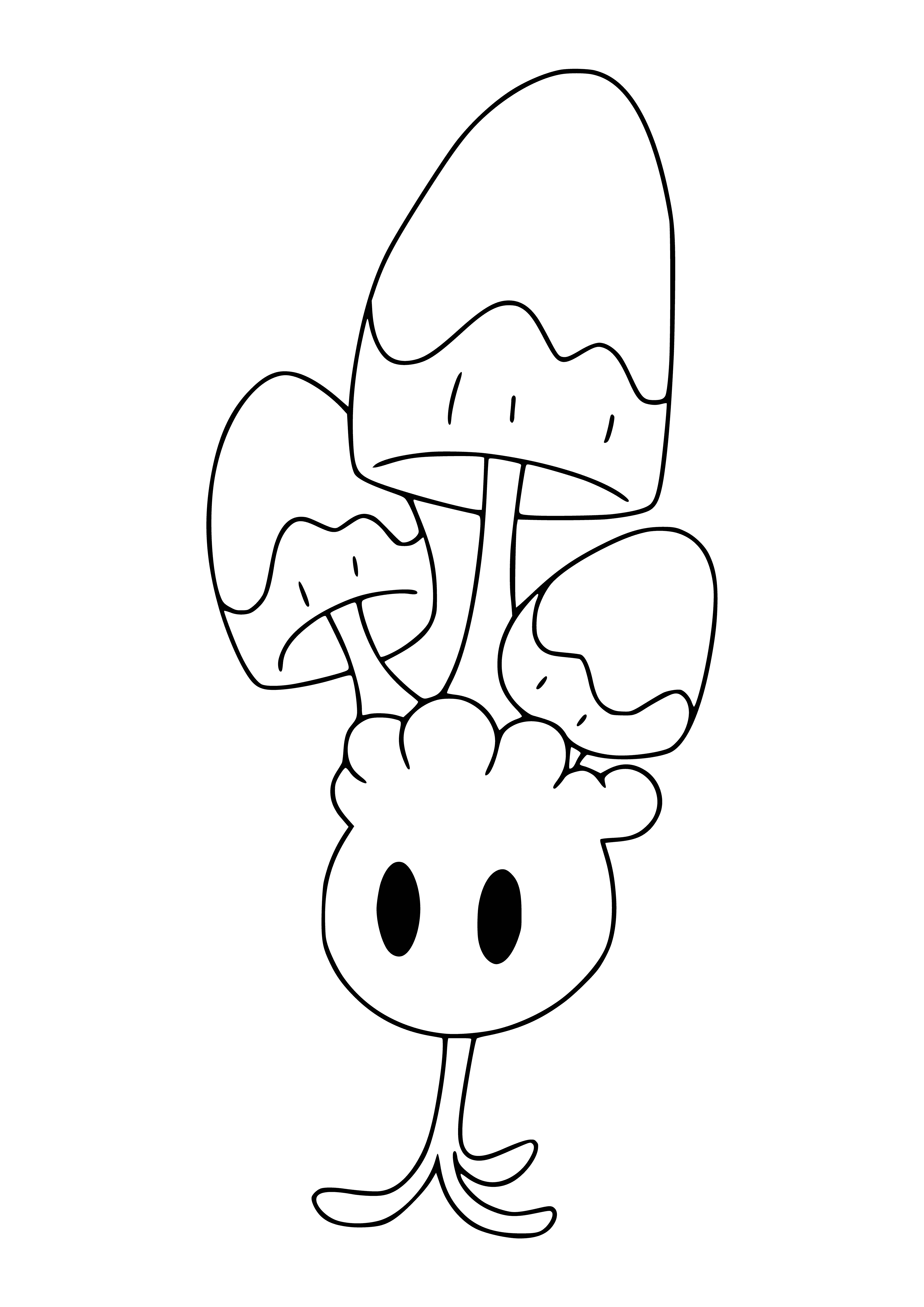 coloring page: Coloring Pokemon Morell with mushrooms