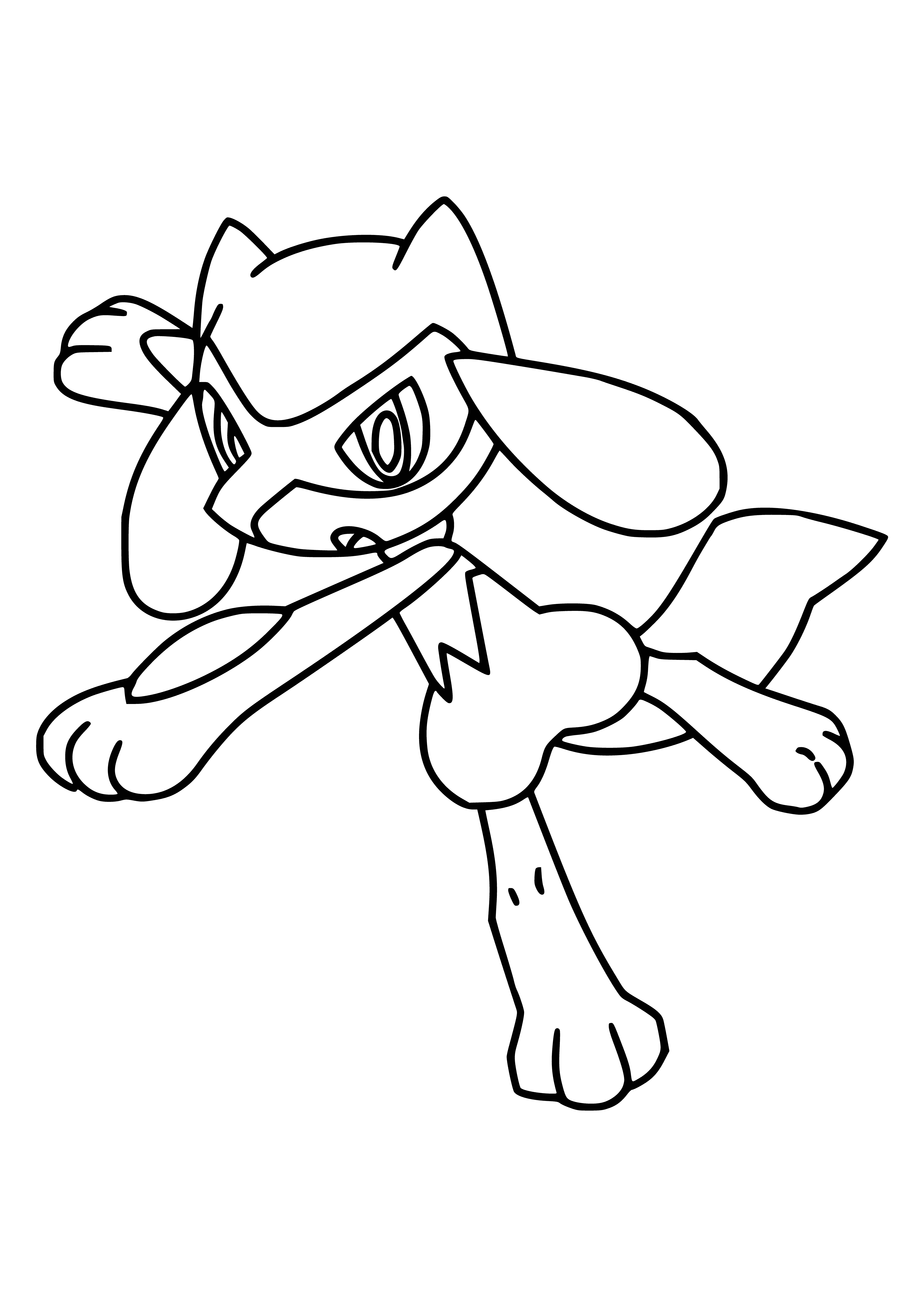 coloring page: Riolu Pokemon Coloring