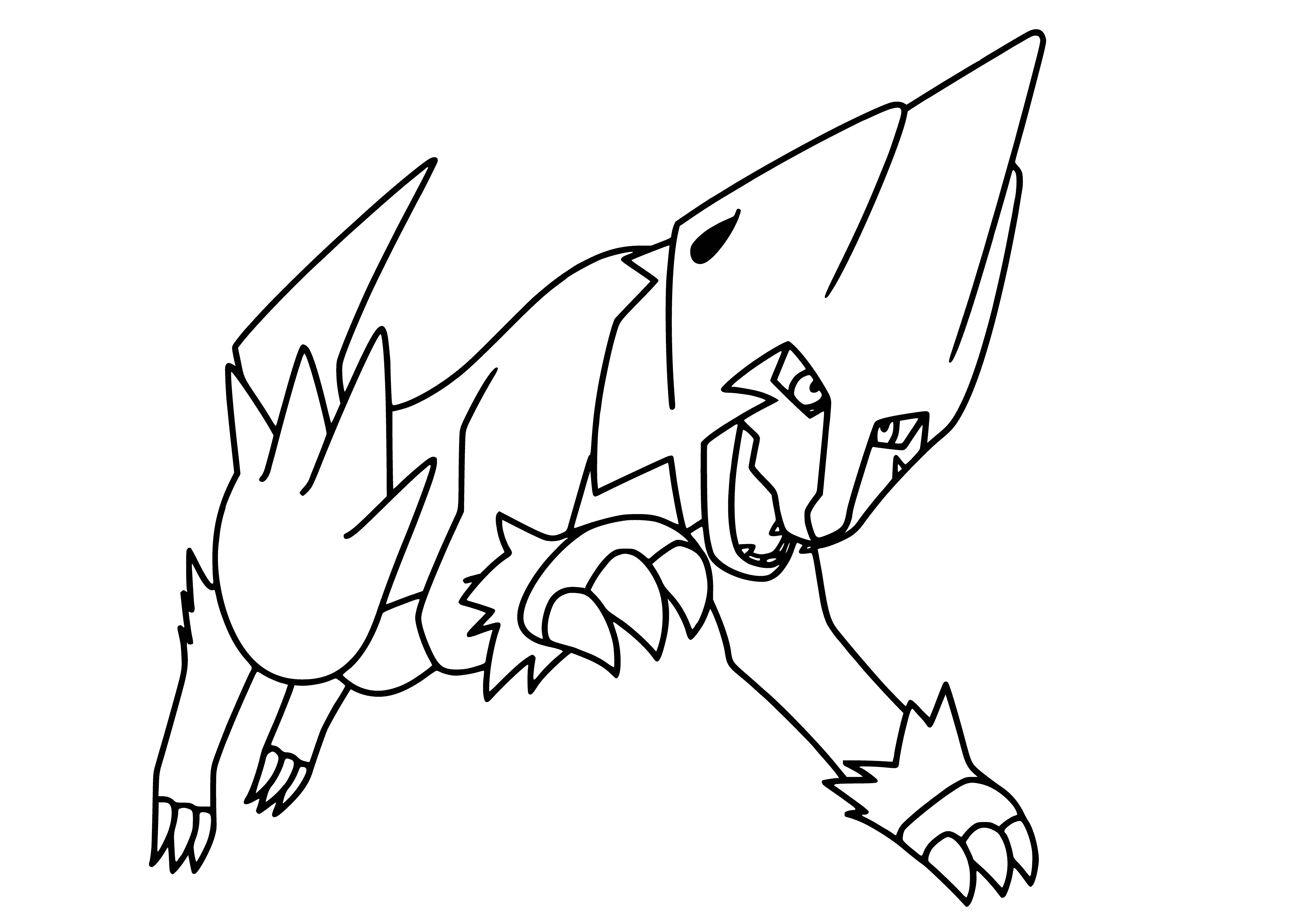 coloring page: Pokemon Coloring Manectrick