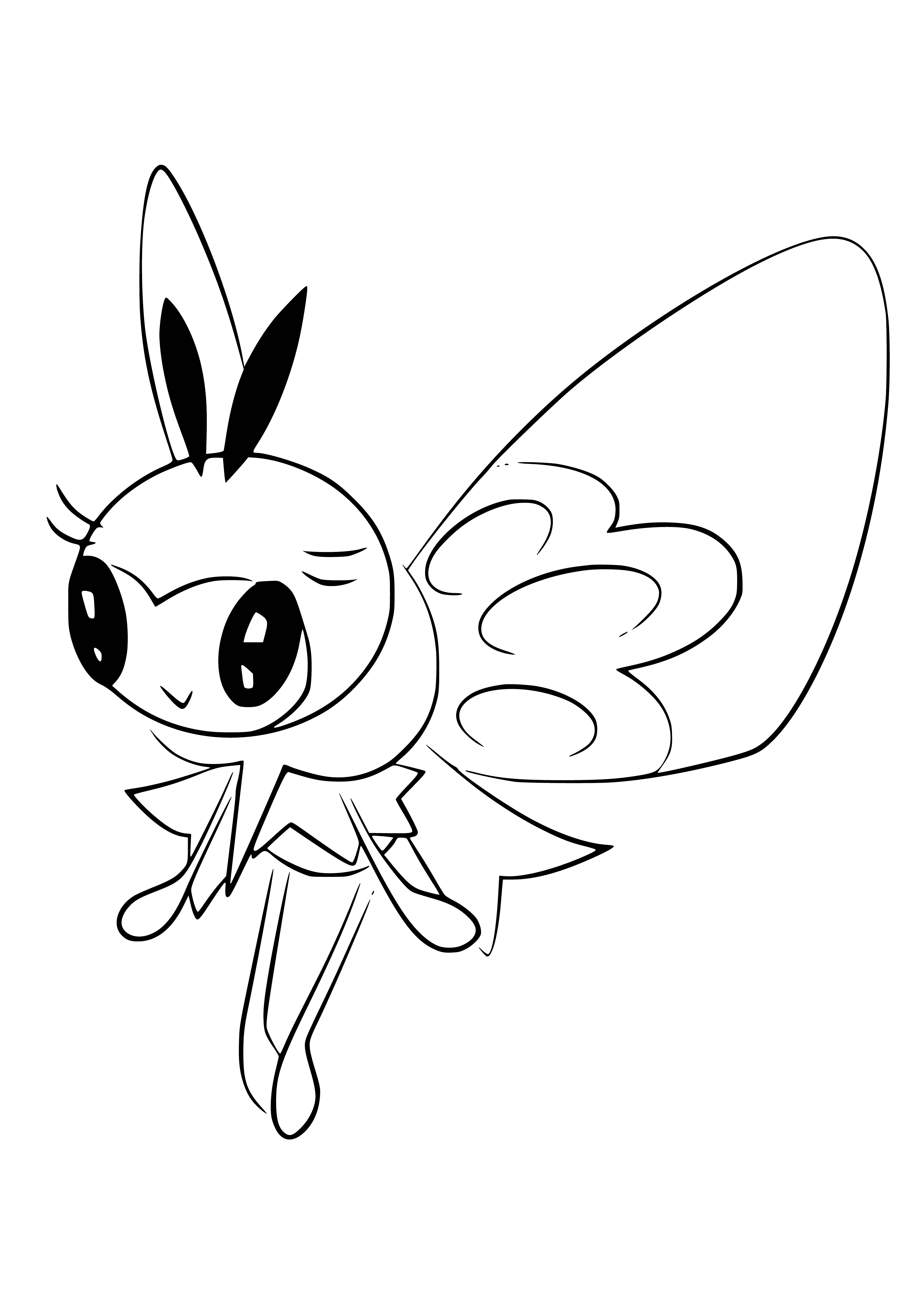 coloring page: Pokemon Ribombi drawing for coloring