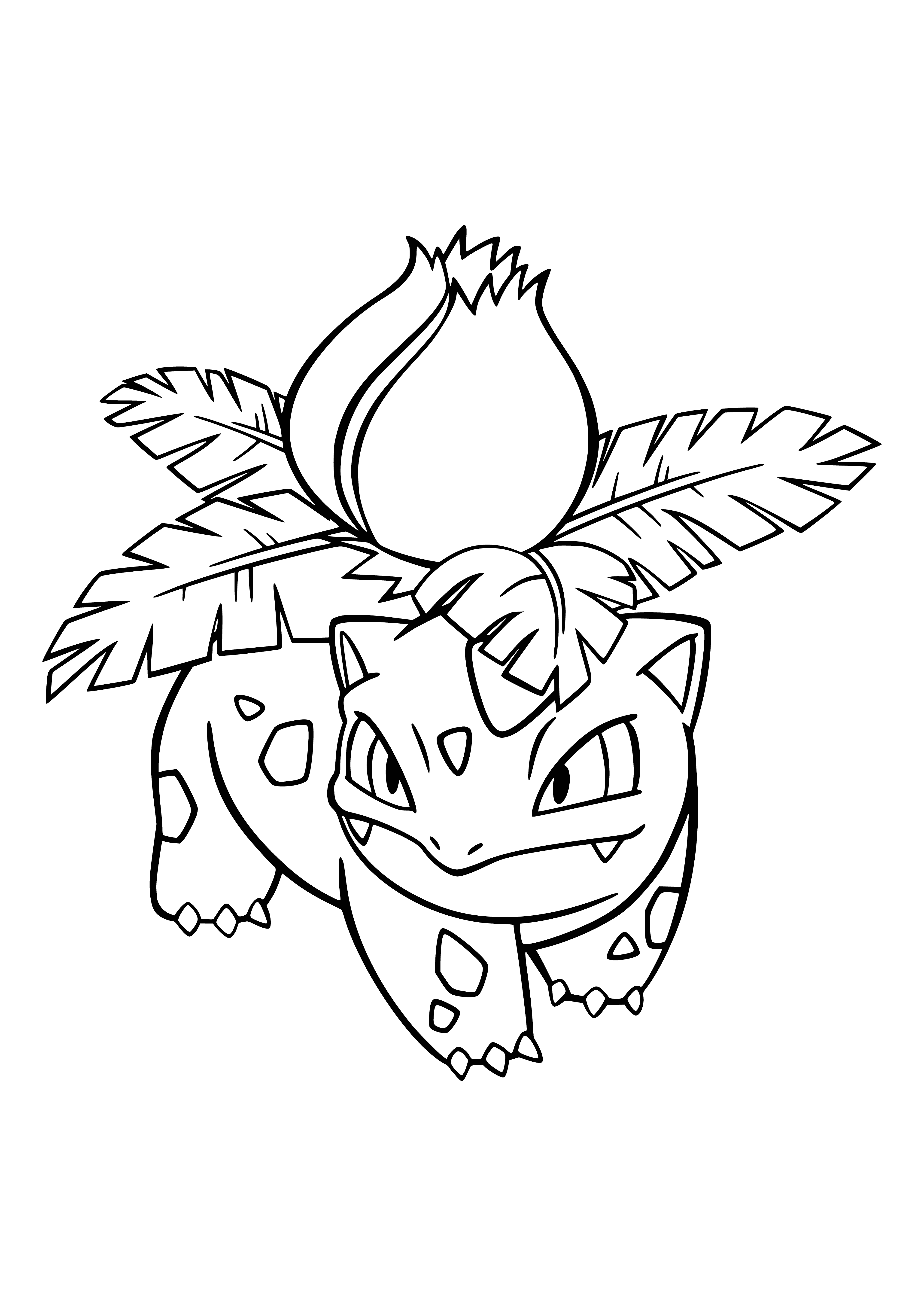 coloring page: Pokémon Ivisaurus for coloring