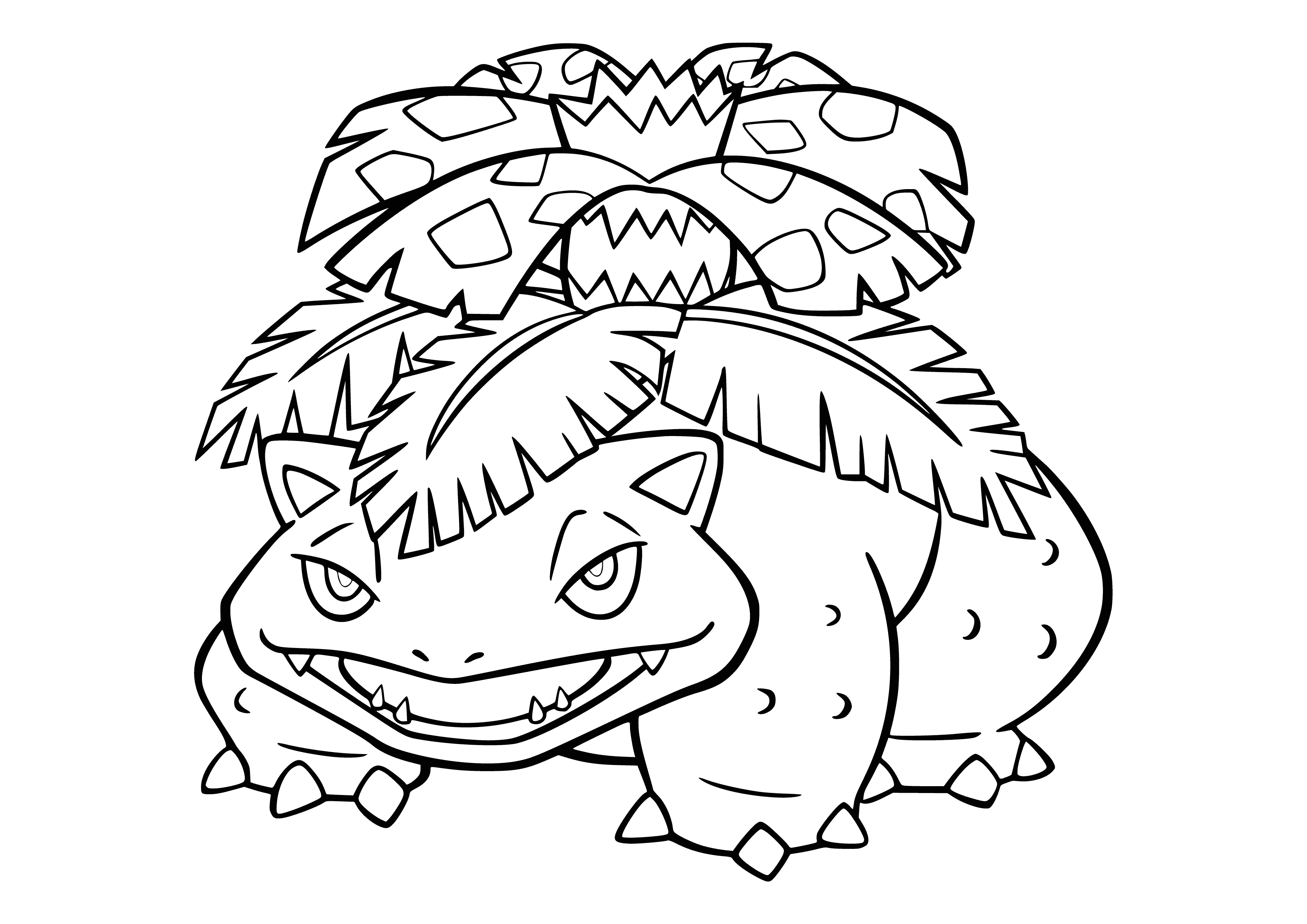 coloring page: Coloring Pokemon Venusaurus