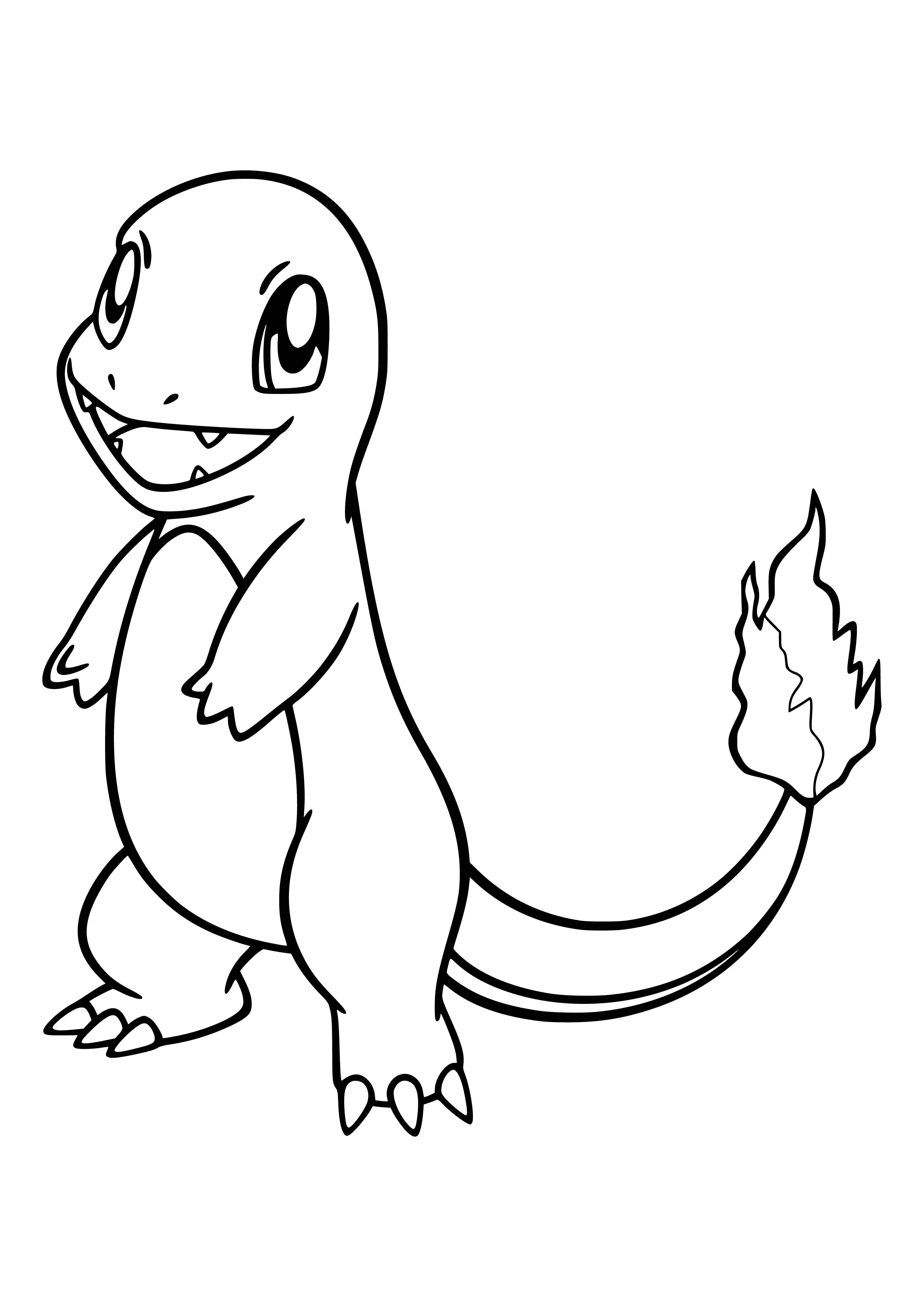 coloring page: Coloring Pokemon Charmander