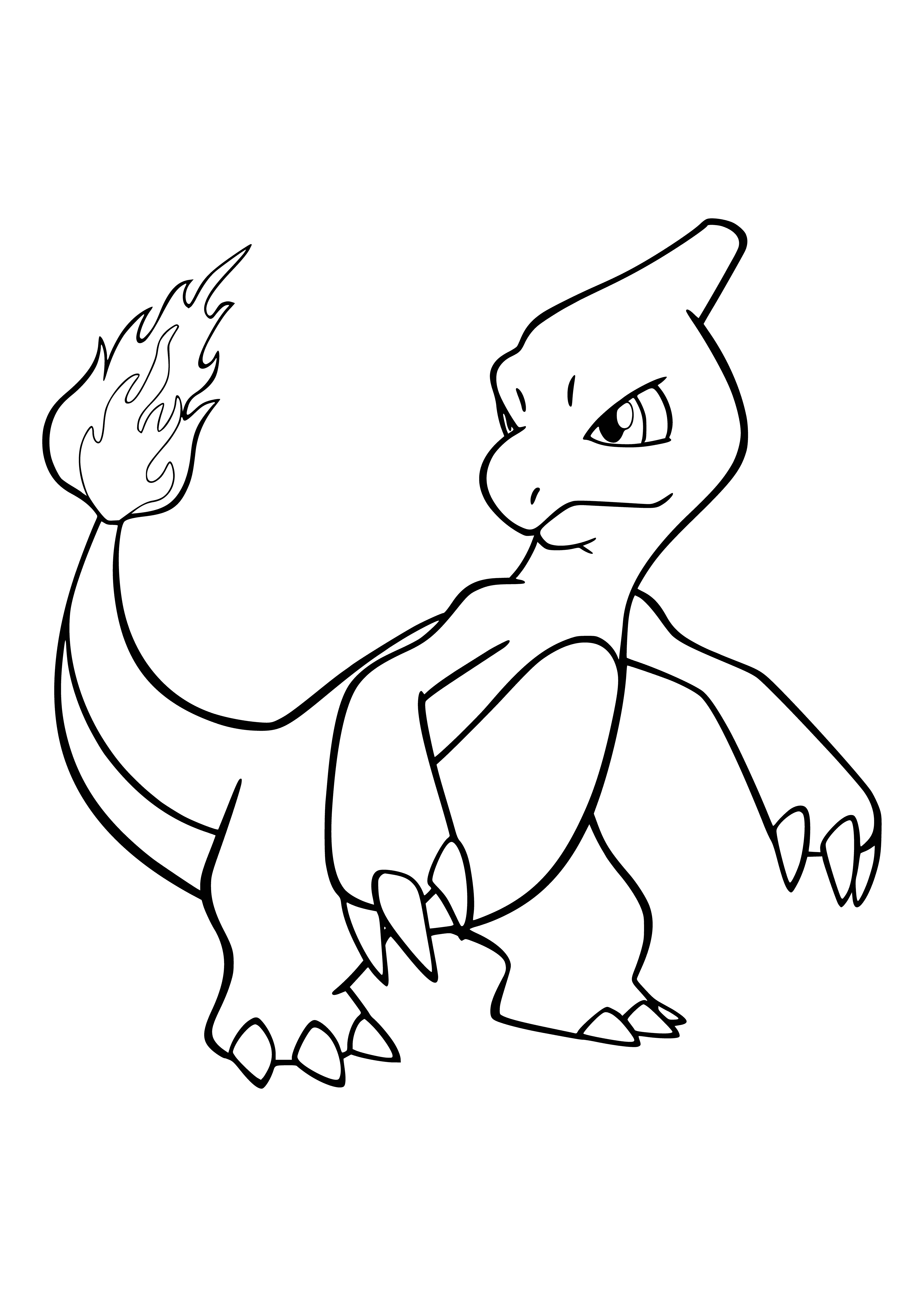 coloring page: Coloring Pokemon Charmeleon