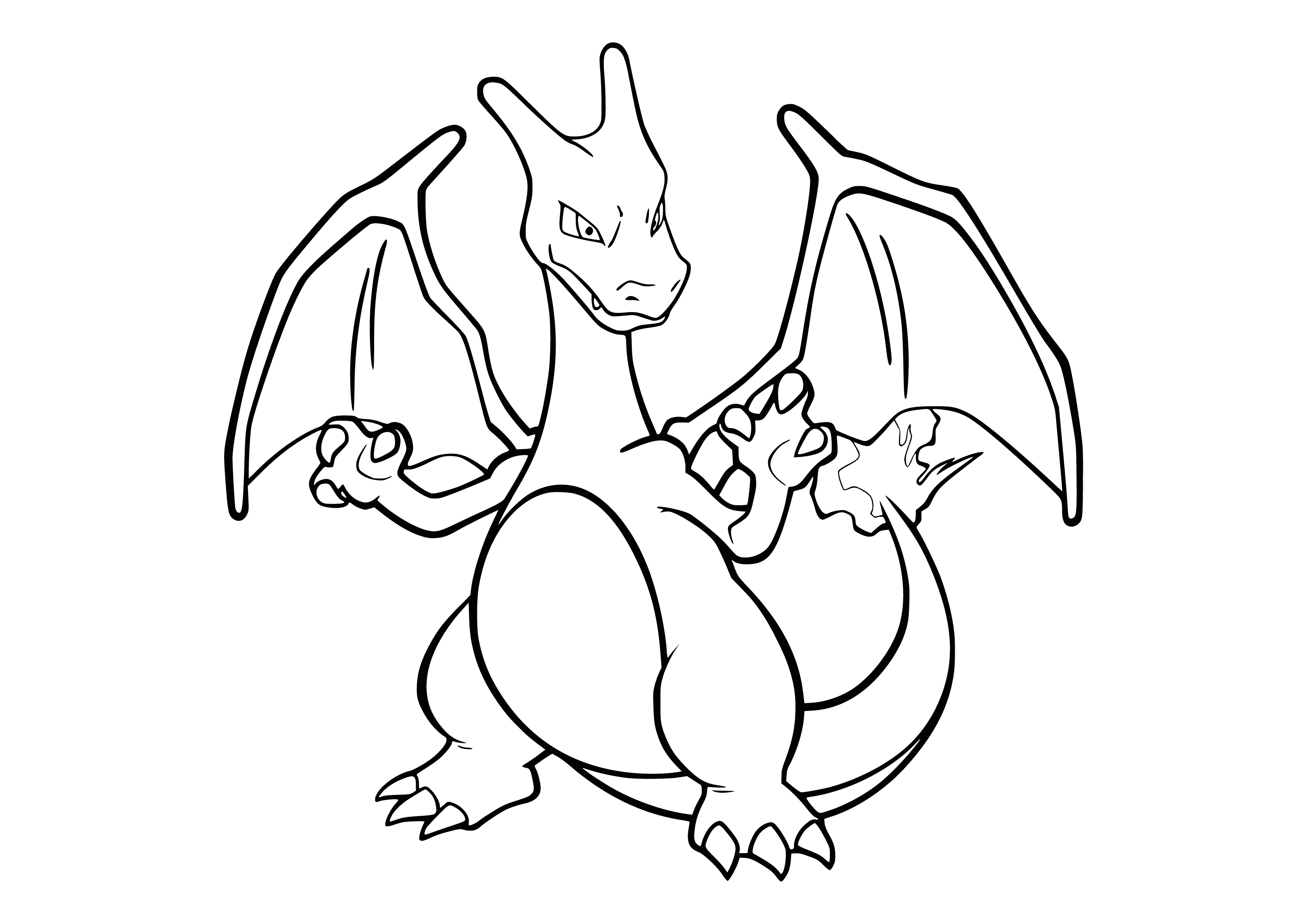 coloring page: Coloring Pokemon Charisard