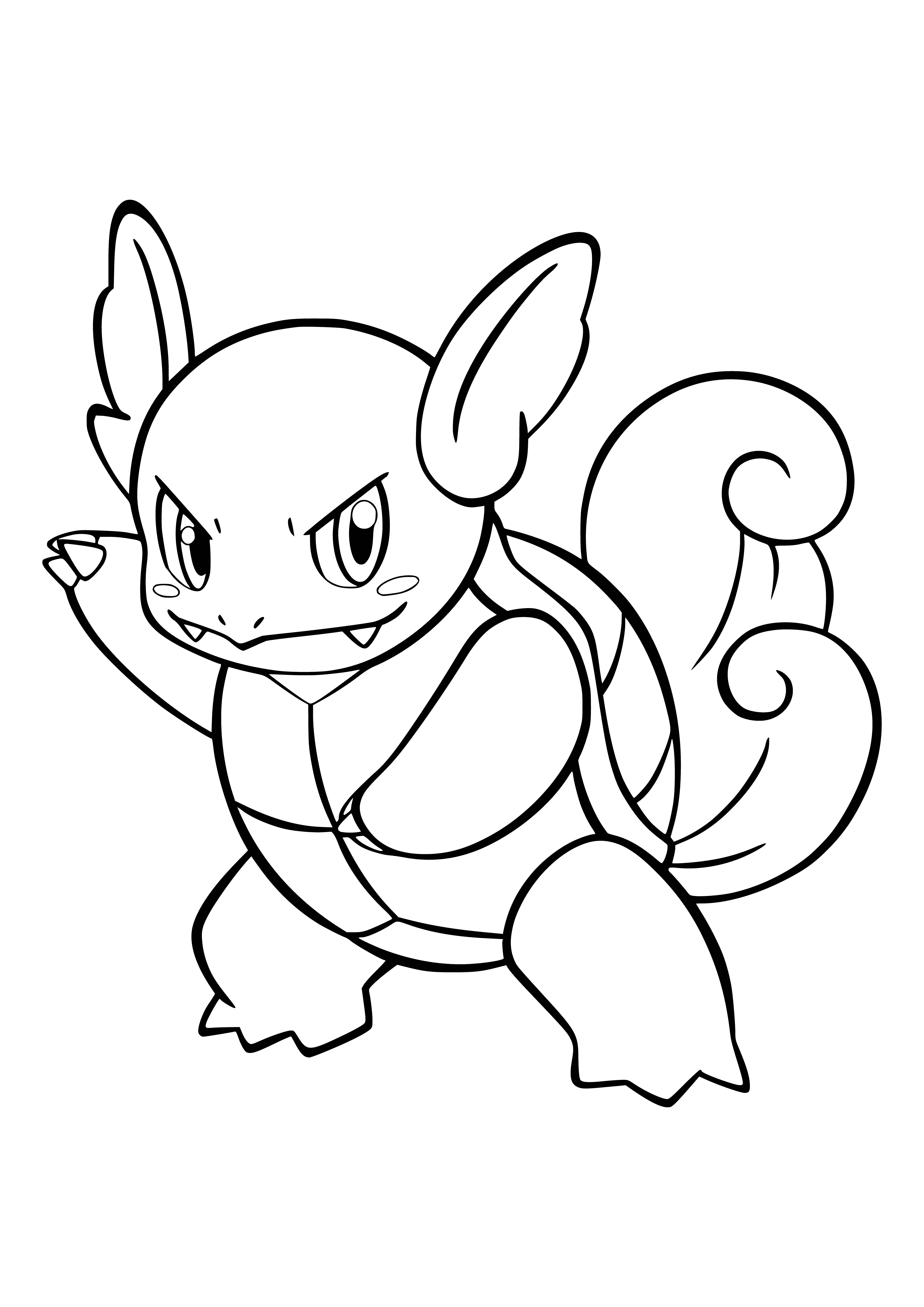 coloring page: Coloring Pokemon Wartotle