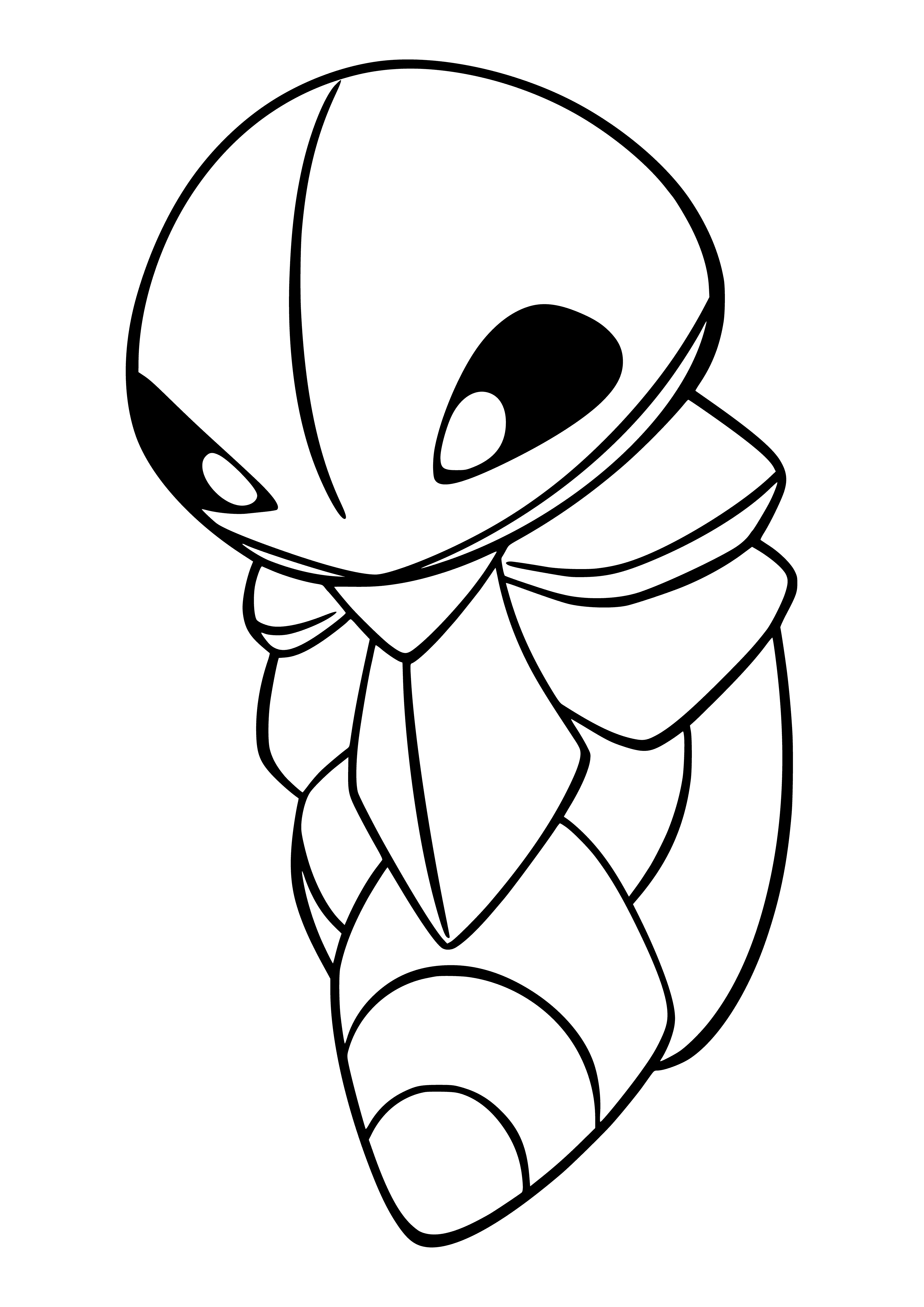 coloring page: Pokemon Kakuna drawing for coloring