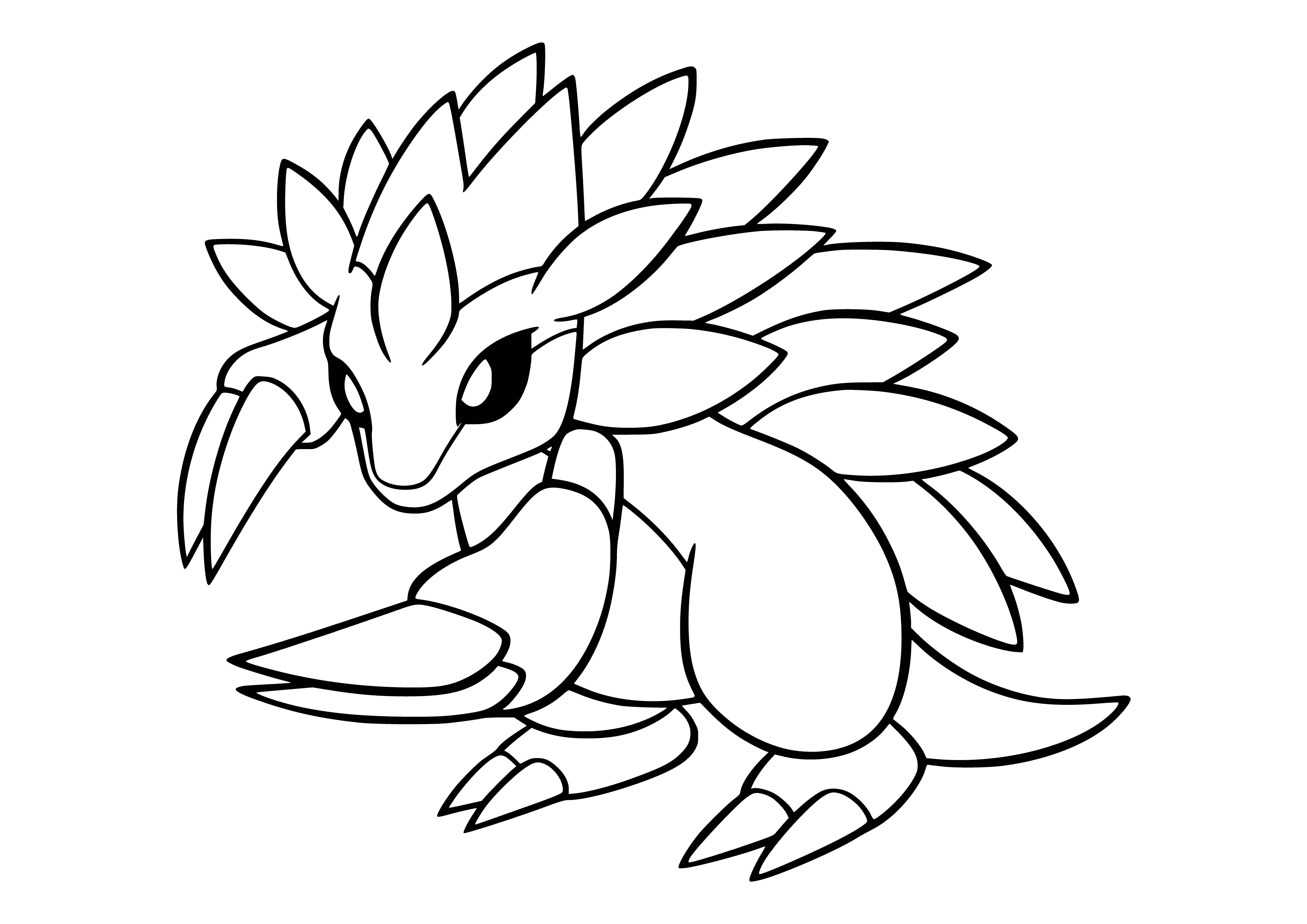 coloring page: Coloring Pokemon Sandslash