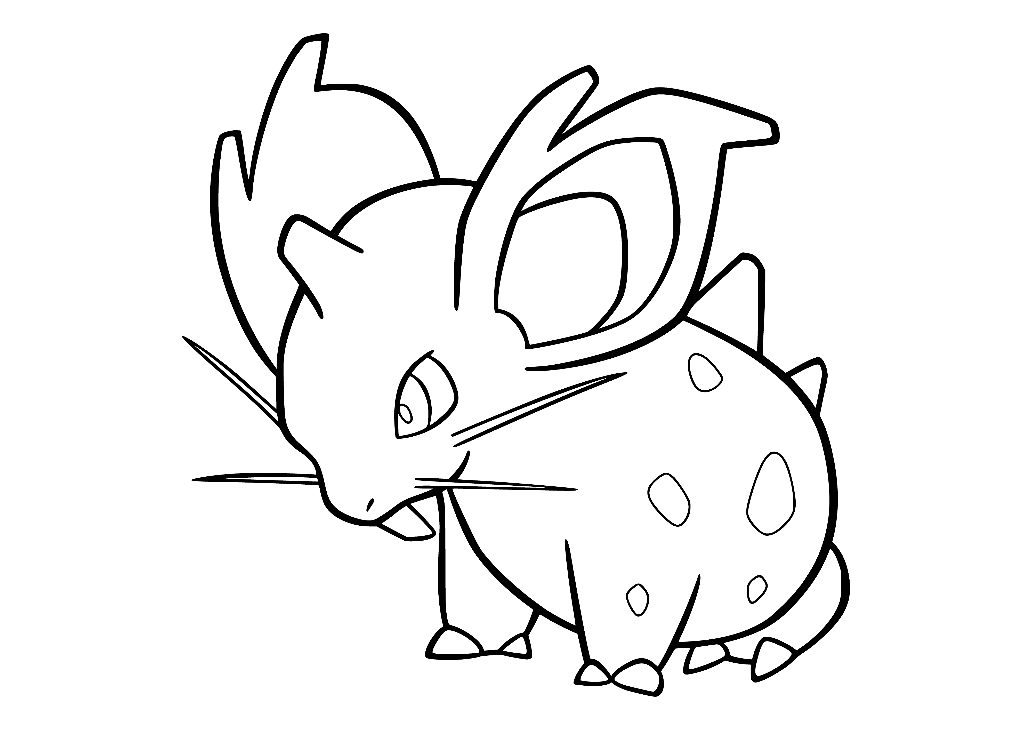 coloring page: Coloring Pokemon Nidoran (Nidoran) female