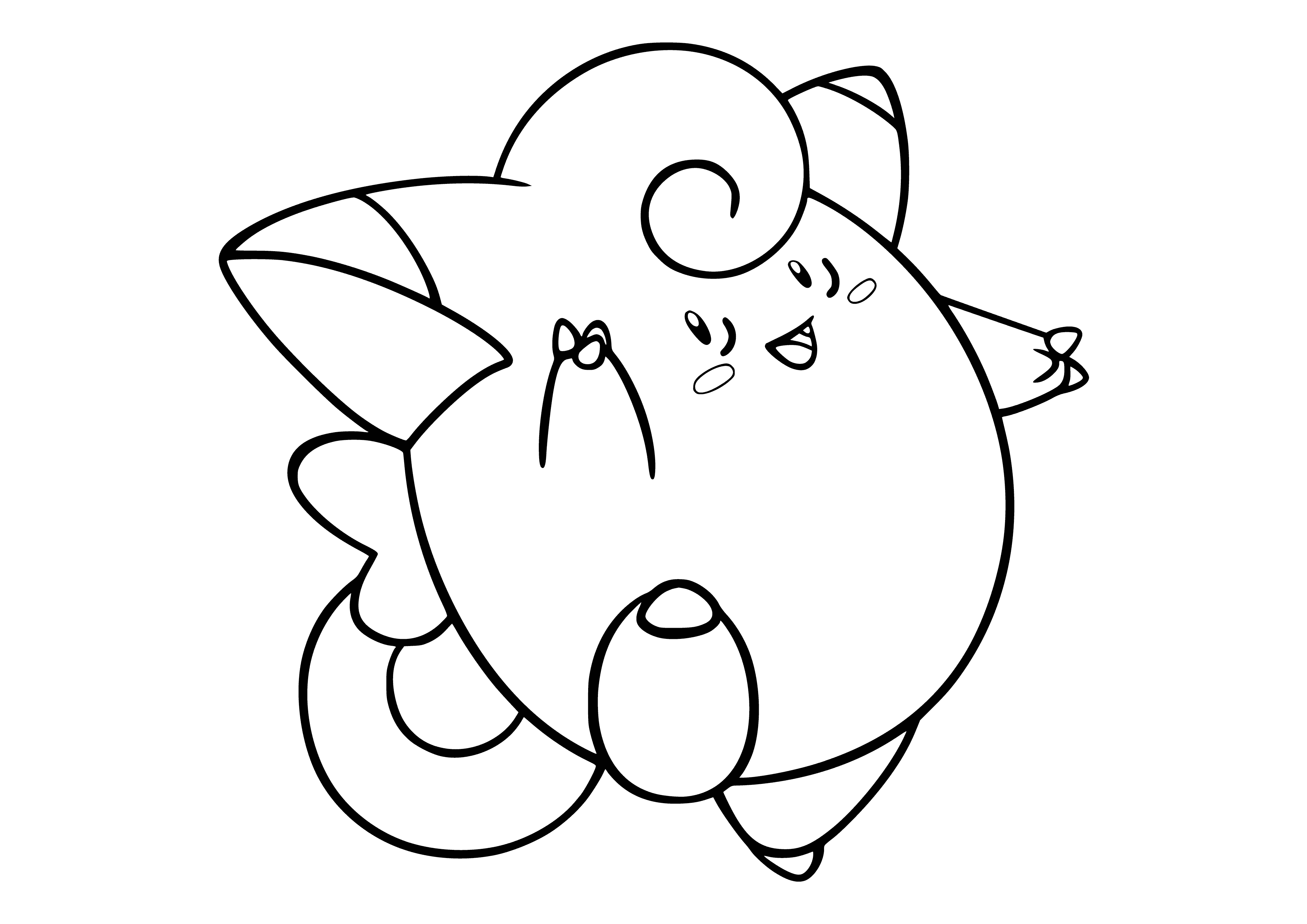 coloring page: Pokemon Coloring Picture by Clefairy