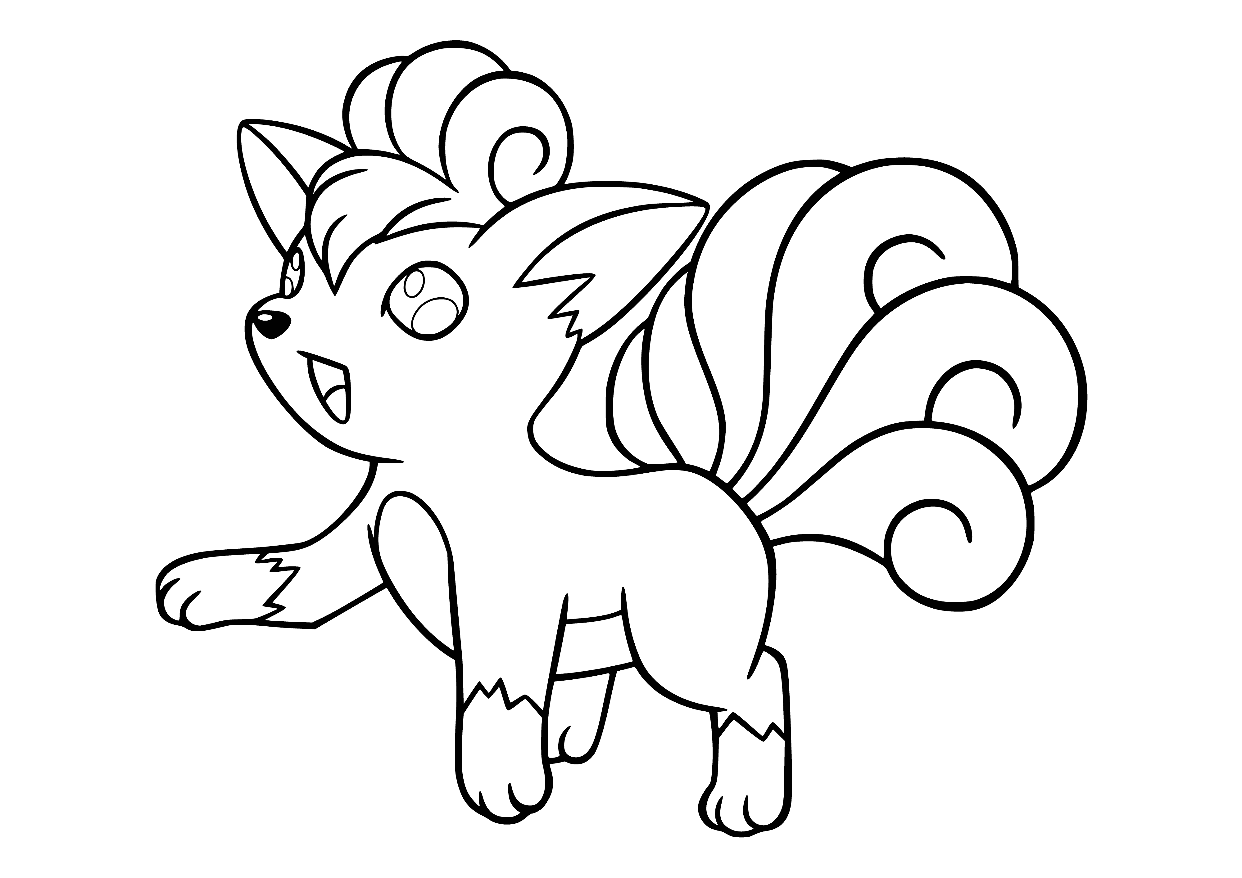 coloring page: Coloring Pokemon Vulpics