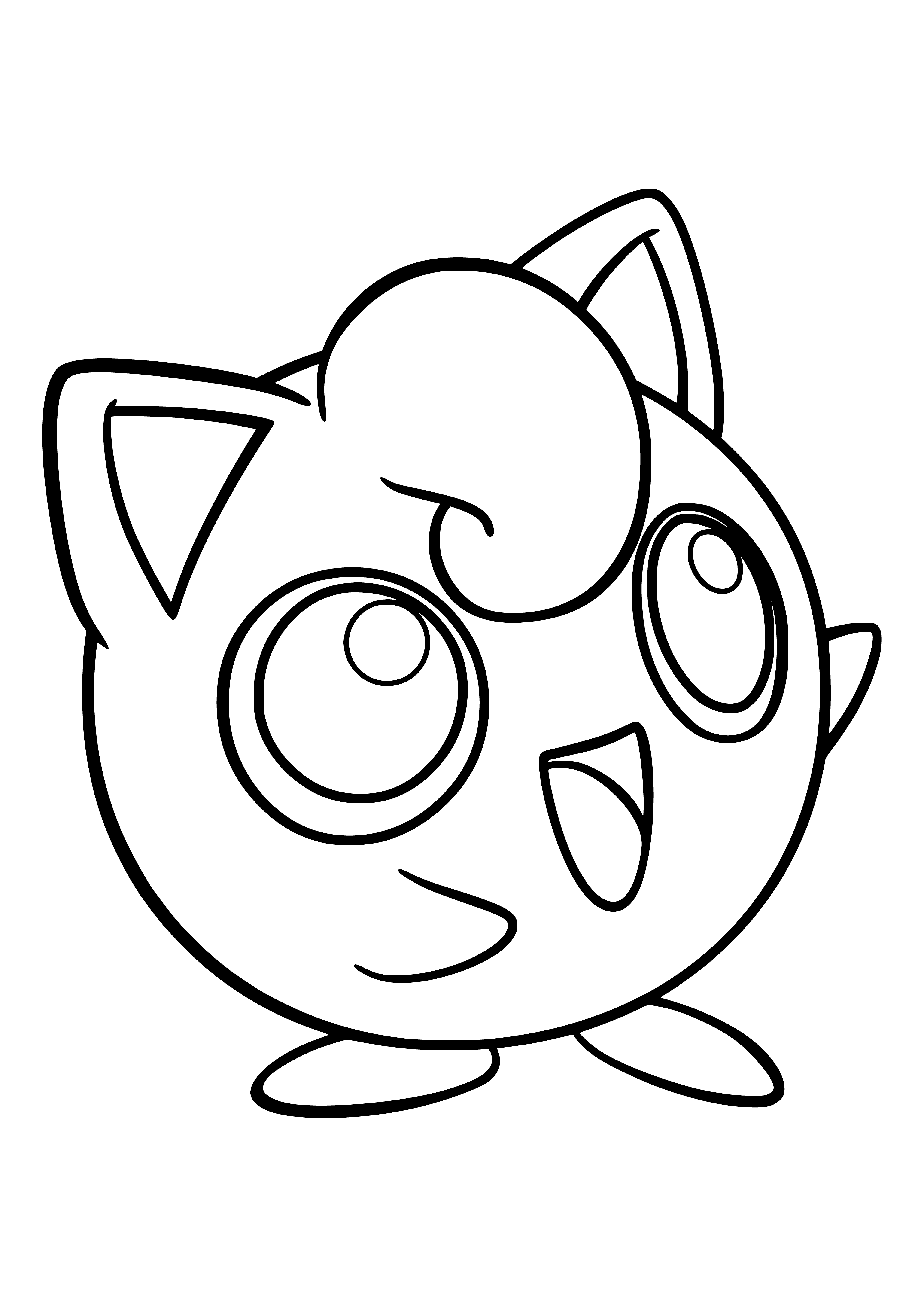 coloring page: The Gigglipuff Coloring of Pokemon