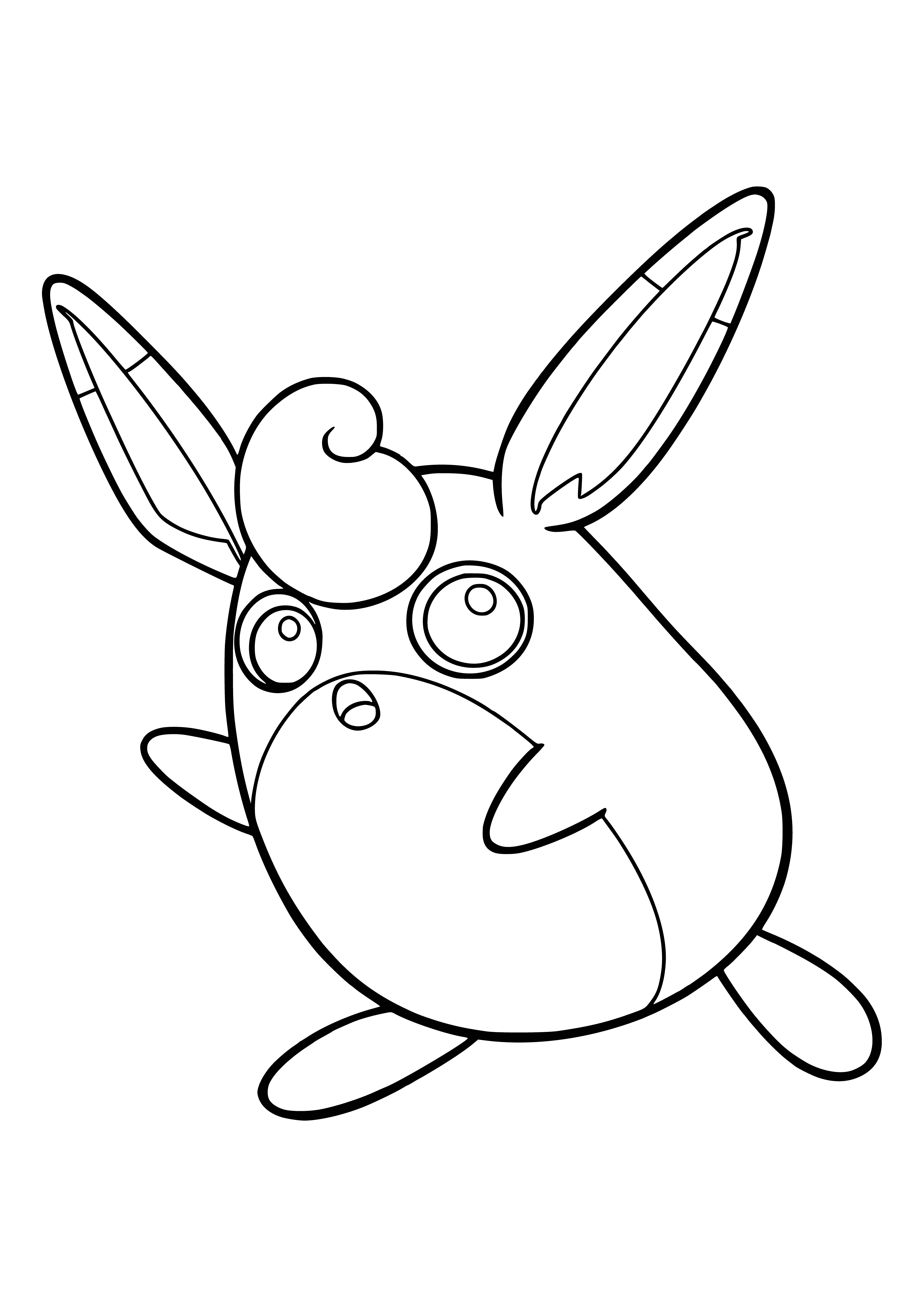 coloring page: Pokemon Wigglitaff drawing for coloring