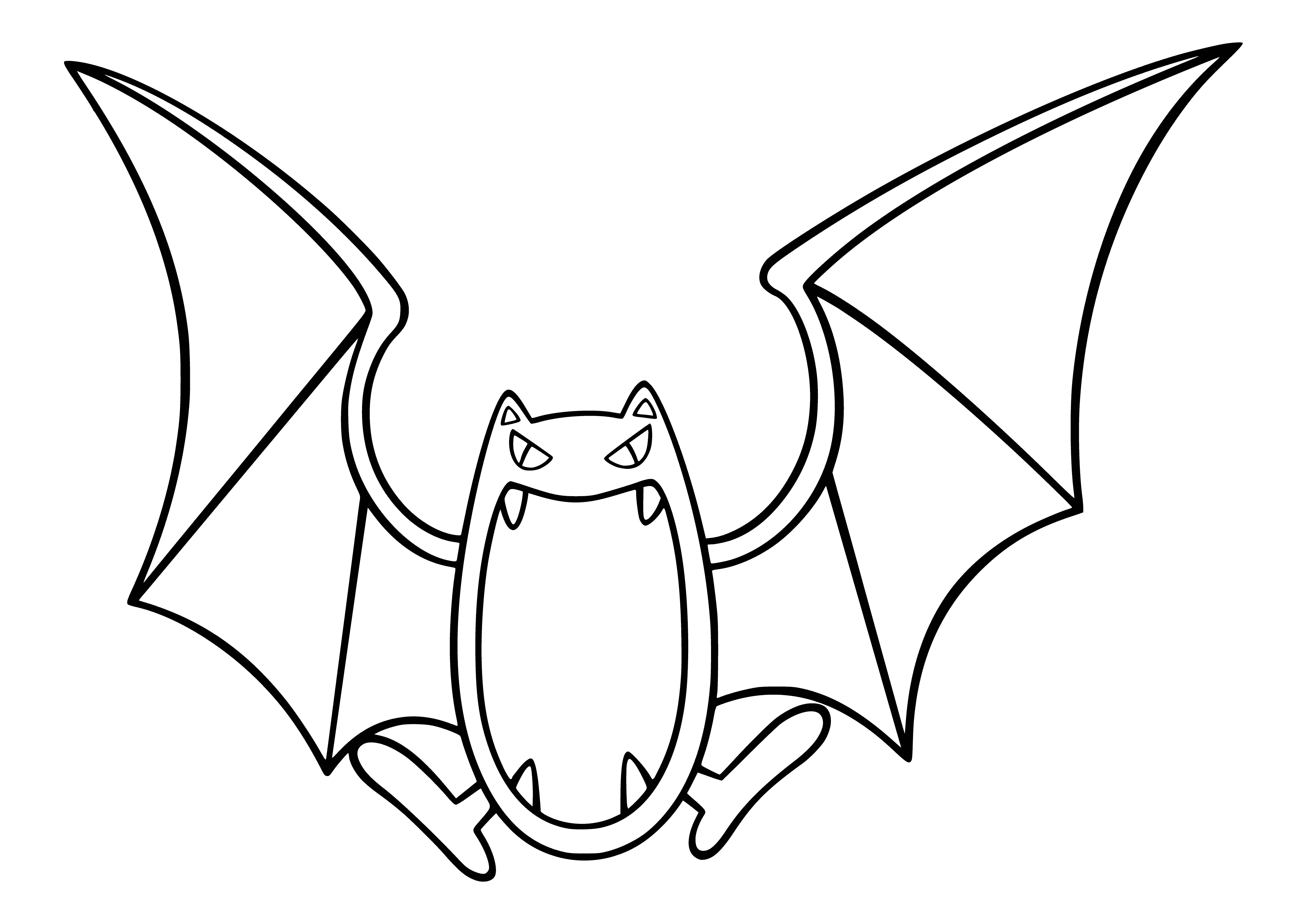 coloring page: Coloring Pokemon Golbat