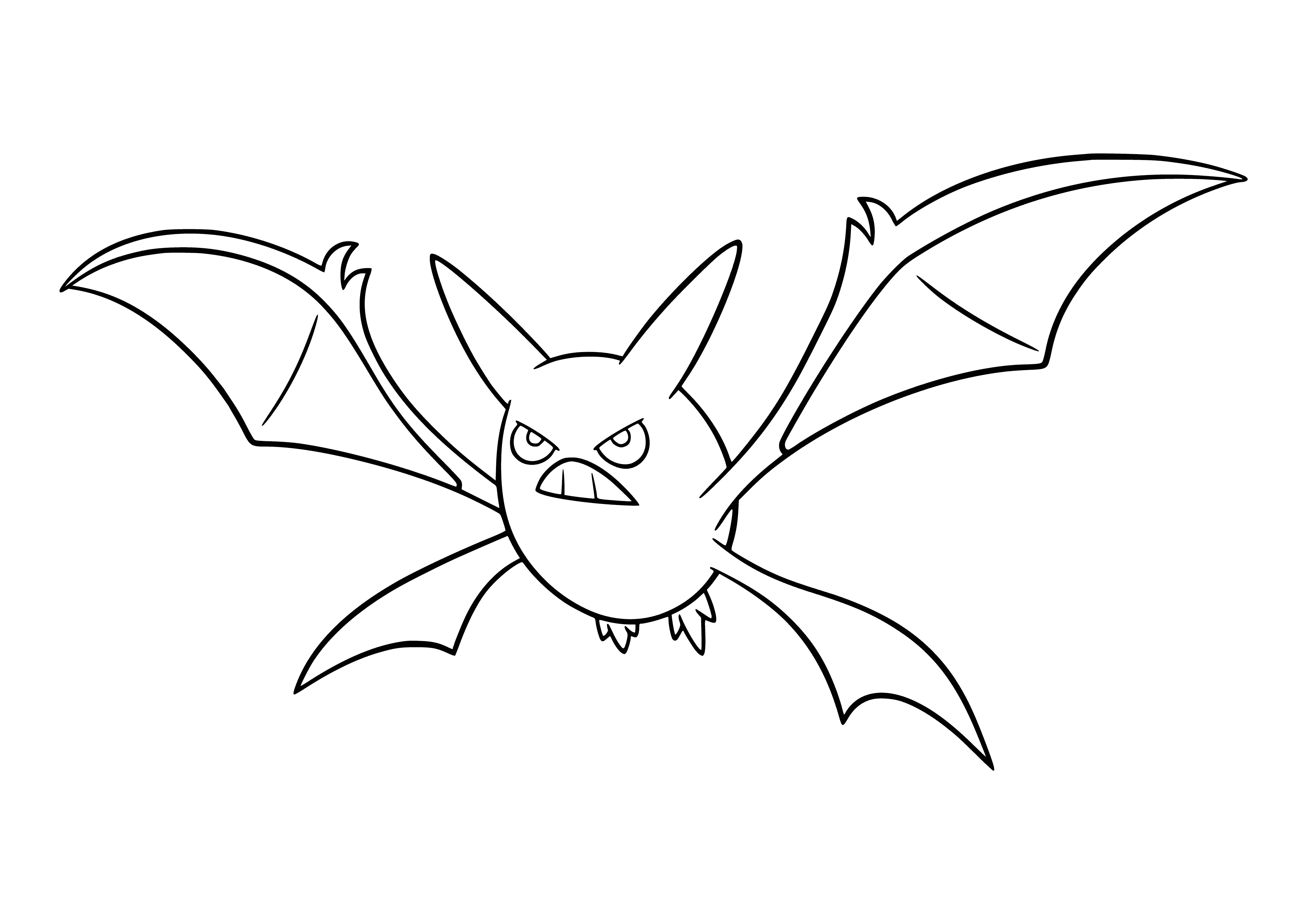 coloring page: Coloring Pokemon Crobat