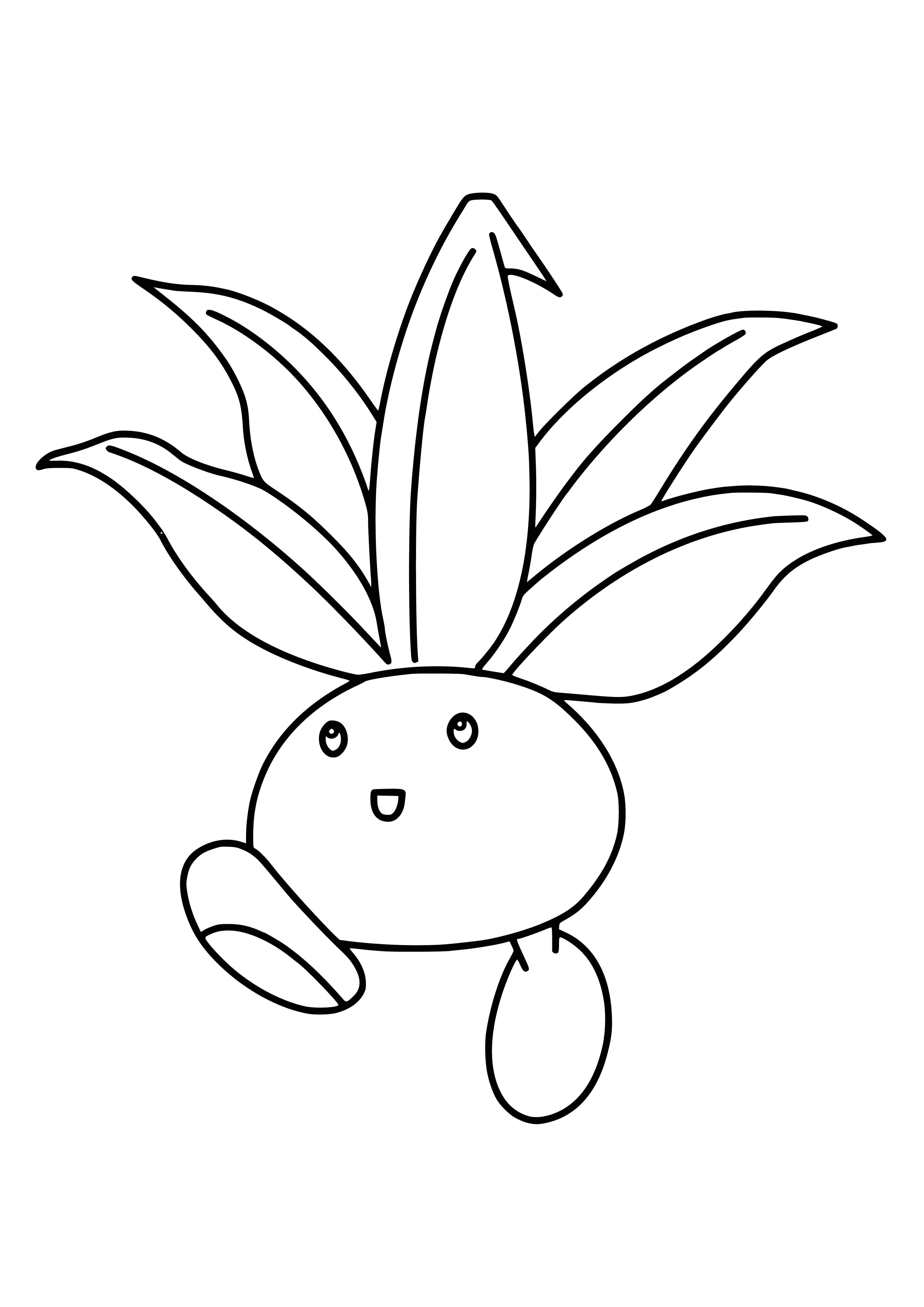 coloring page: Coloring Pokemon Oddish