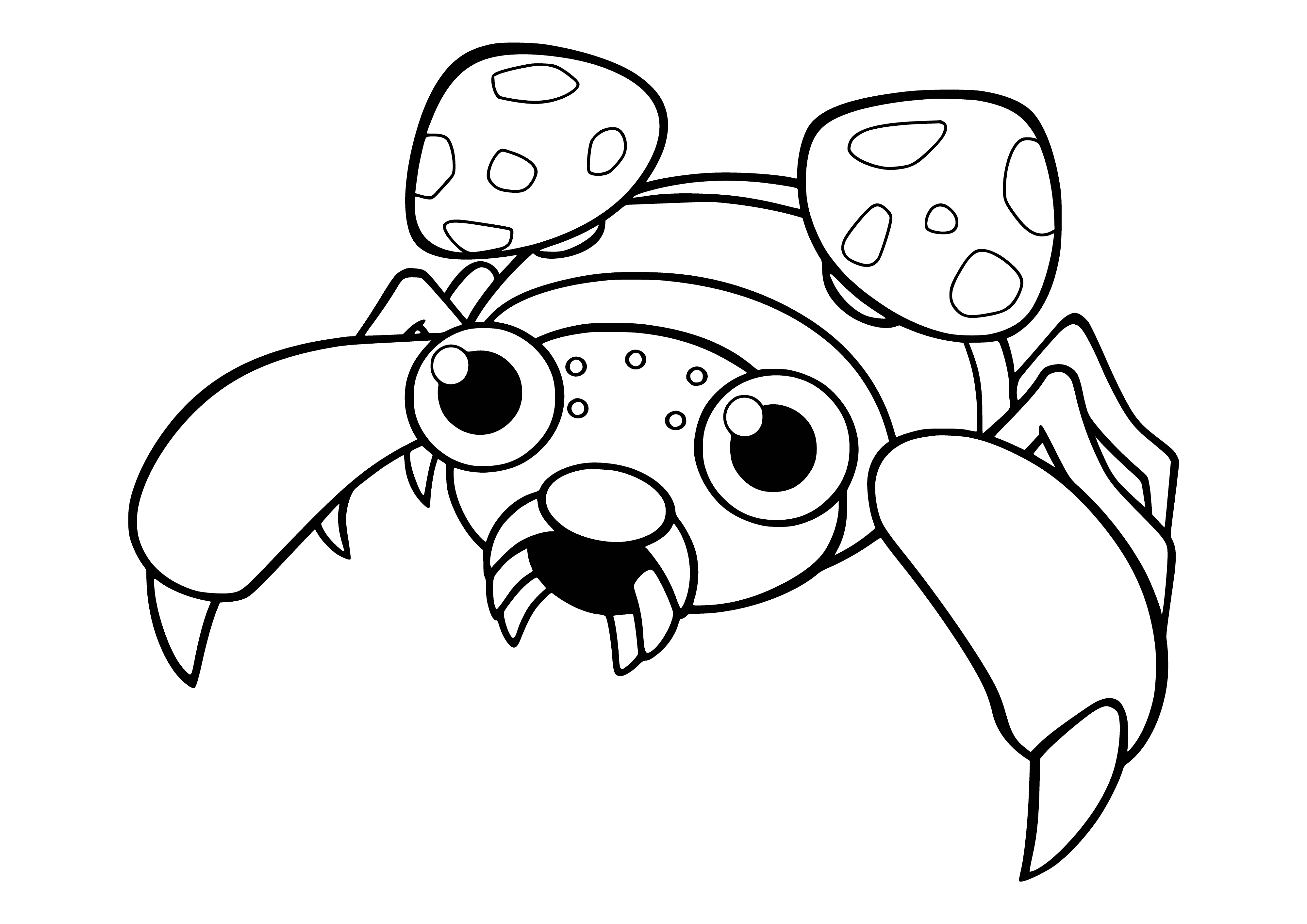 coloring page: Coloring Pokemon Paras