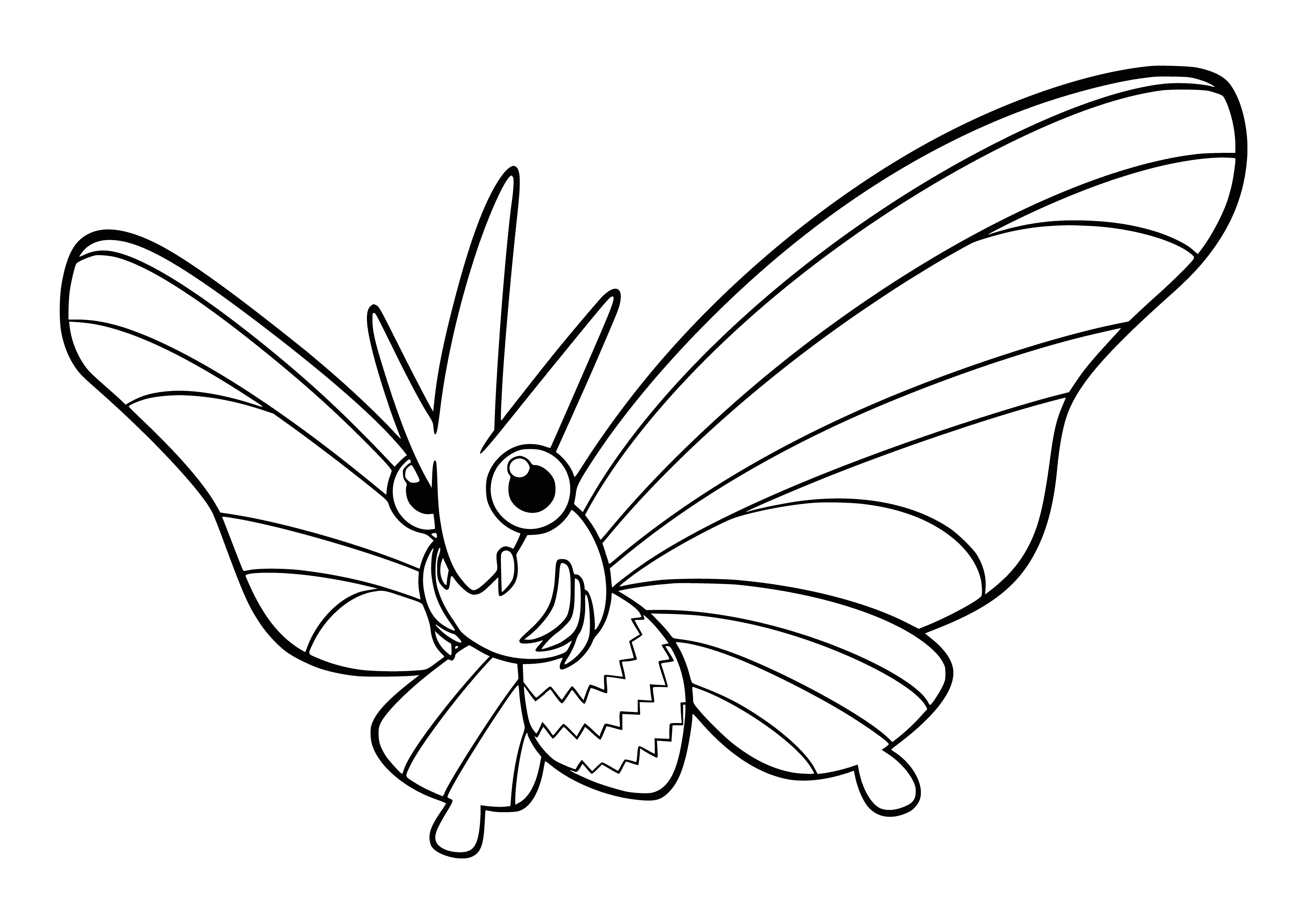 coloring page: Pokemon Venomote for coloring