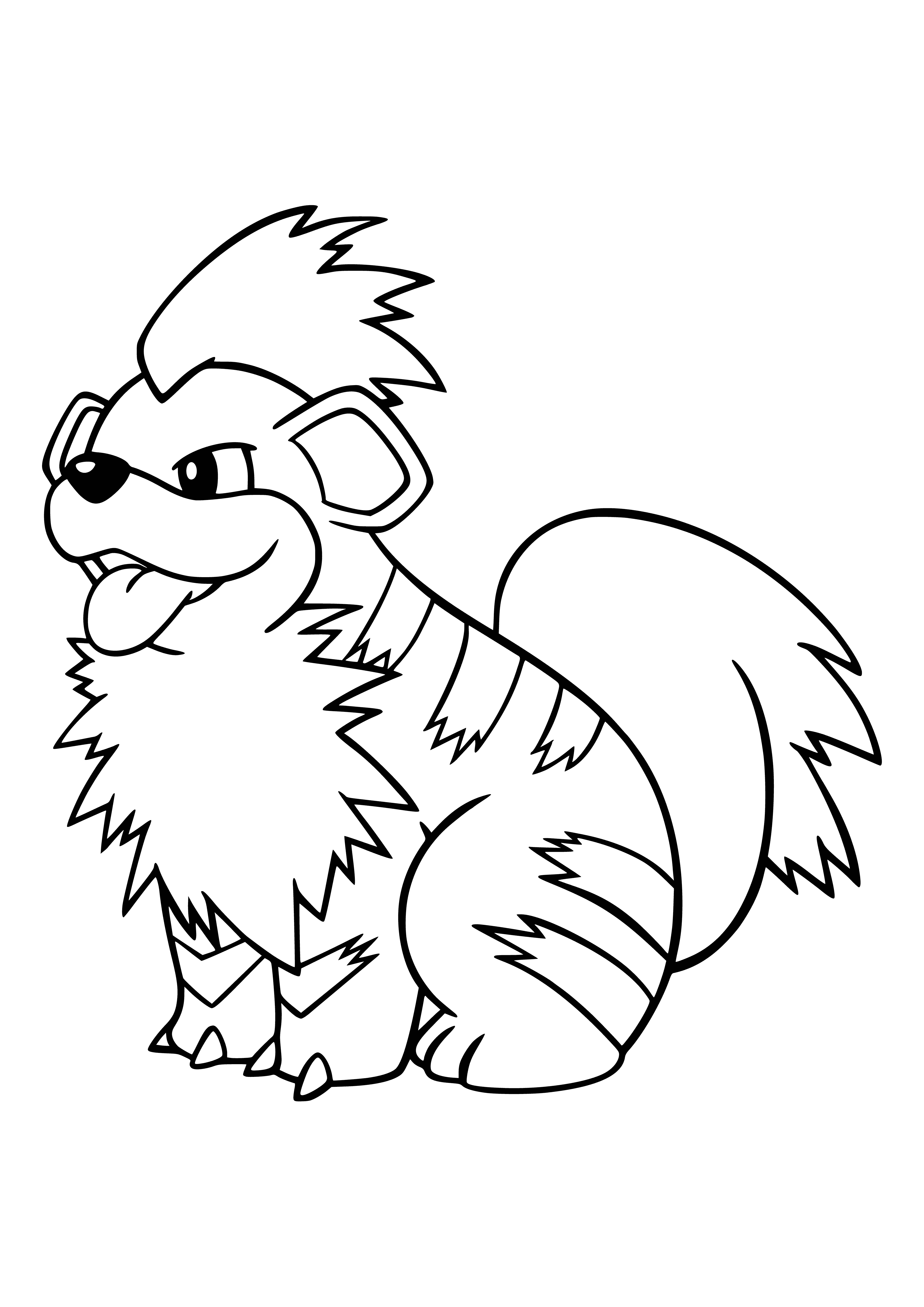 coloring page: Coloring Pokemon Growlit