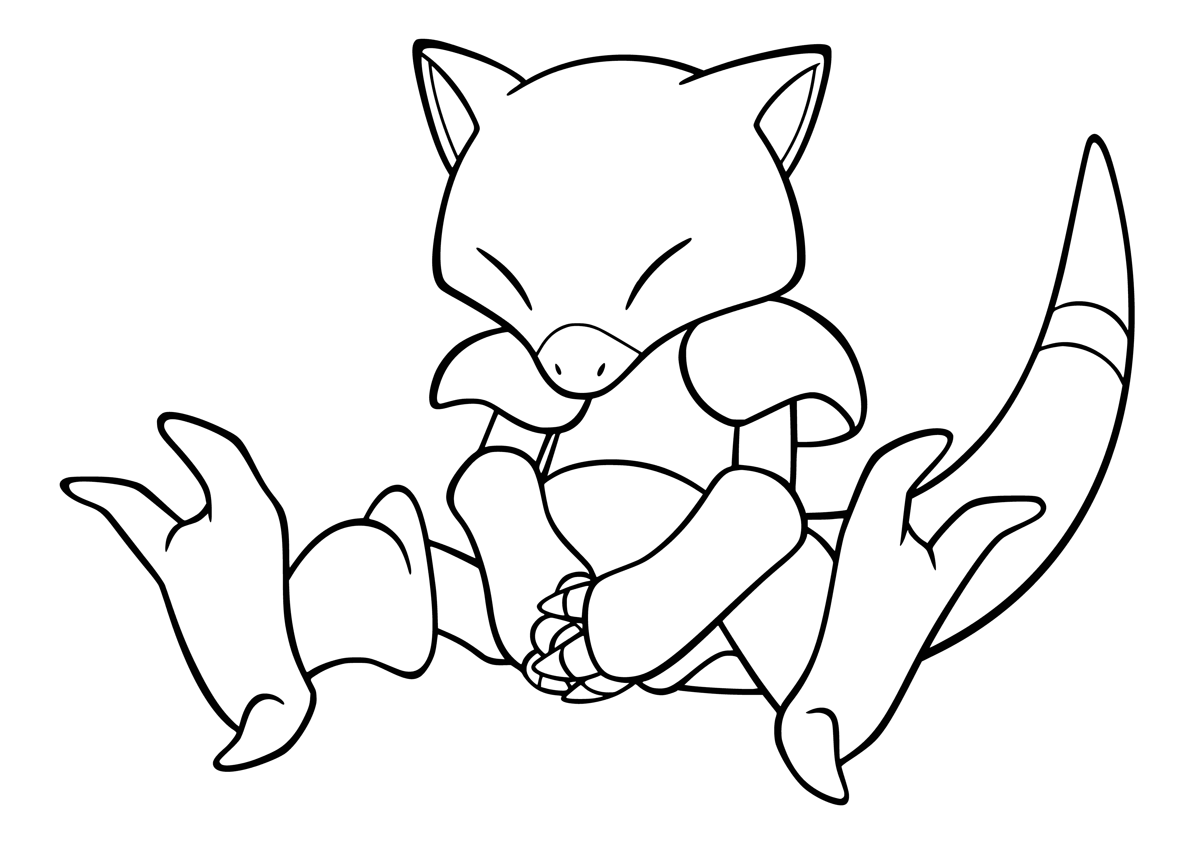 coloring page: Pokemon Abra in coloring