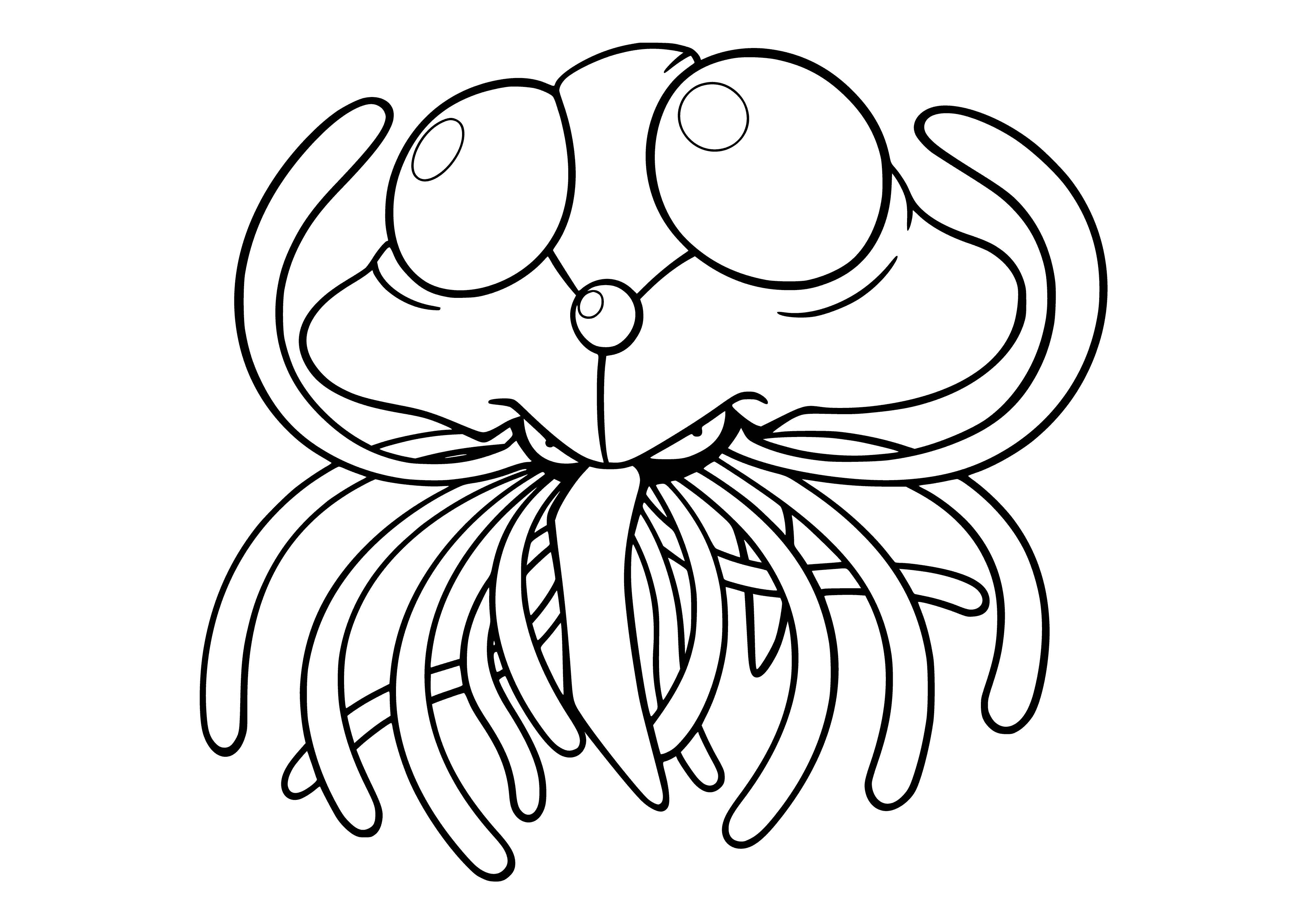 coloring page: Pokemon coloring by Tentacruel