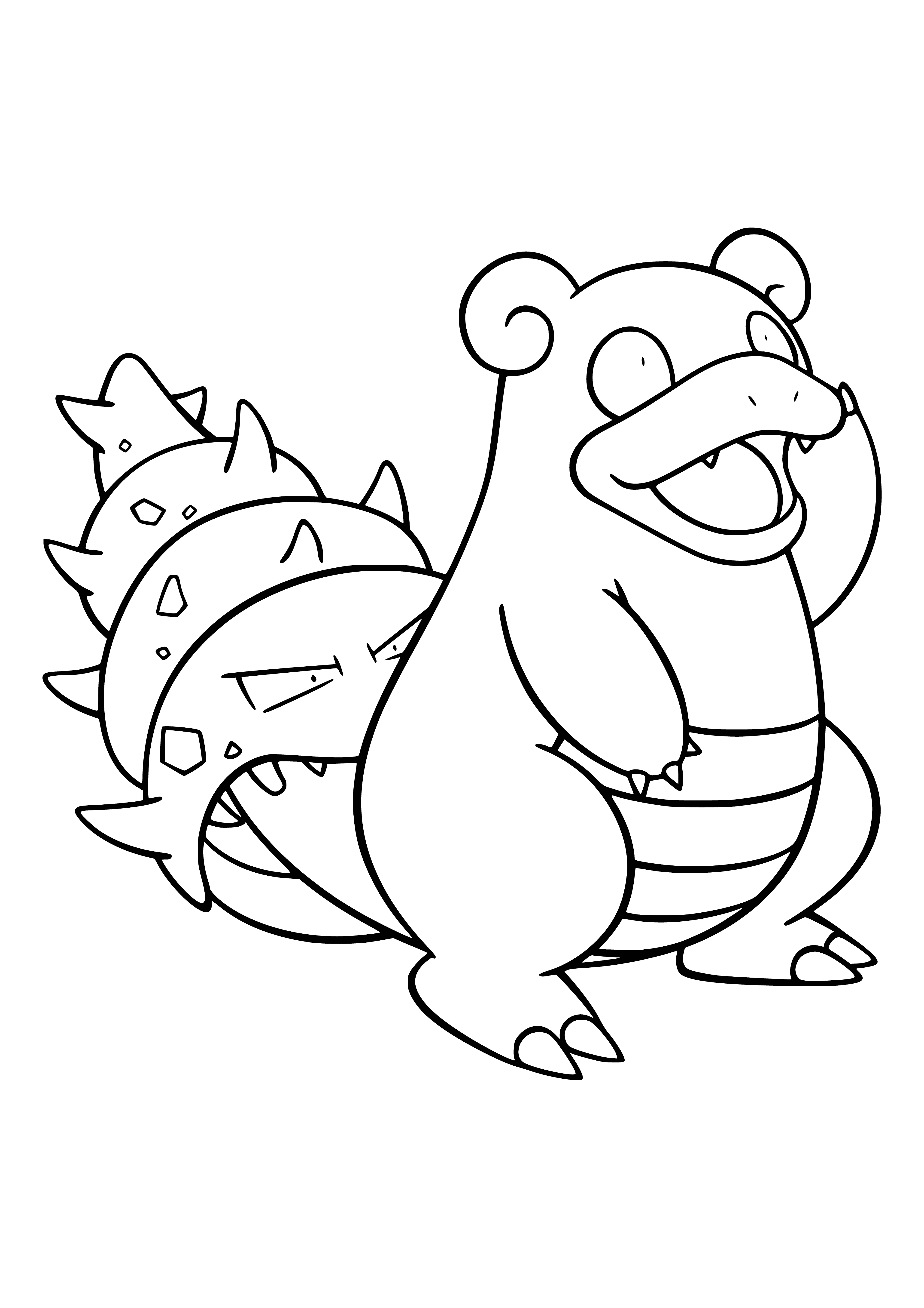 coloring page: Coloring Pokemon Slowbro