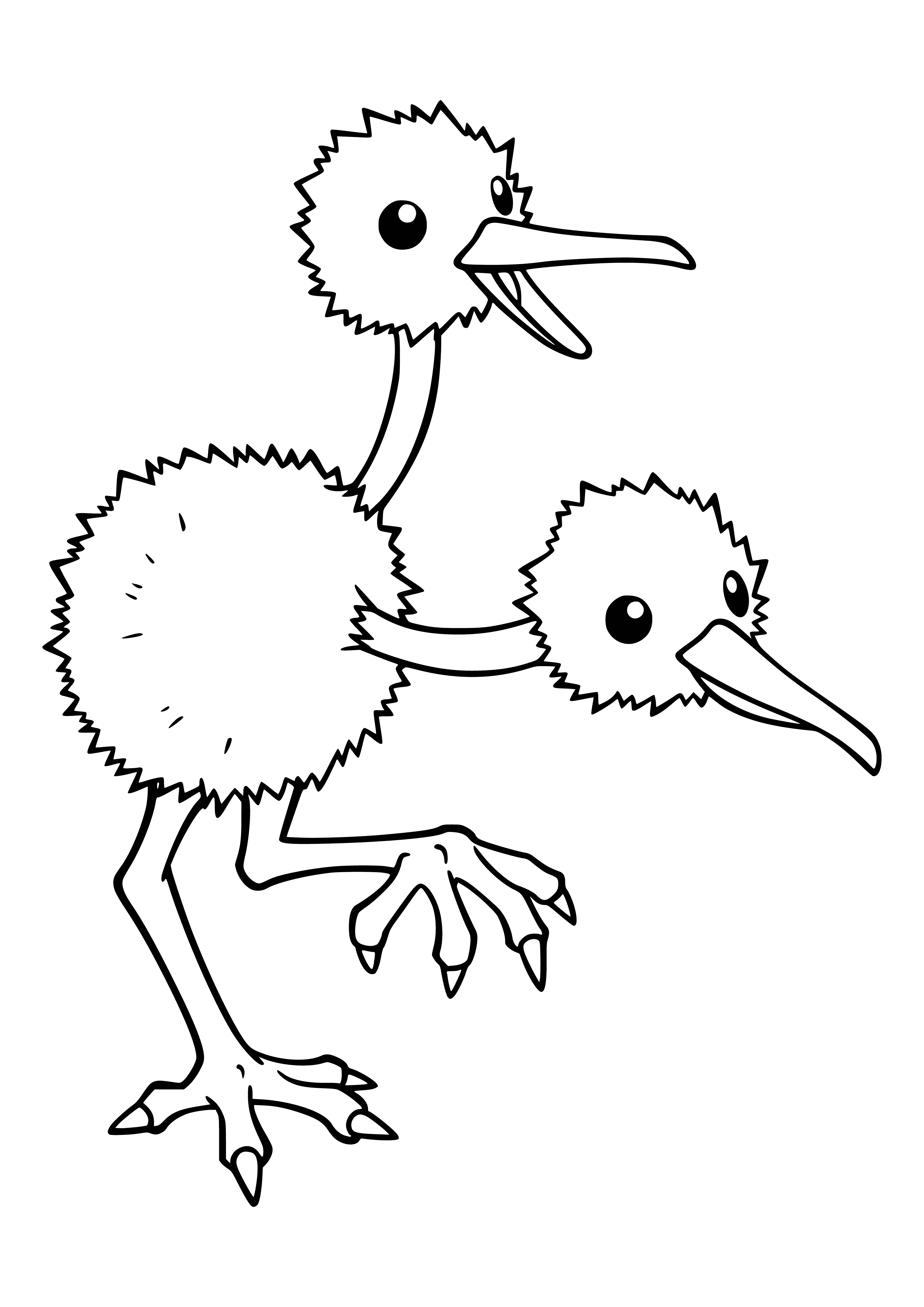 coloring page: Coloring Pokemon Doduo