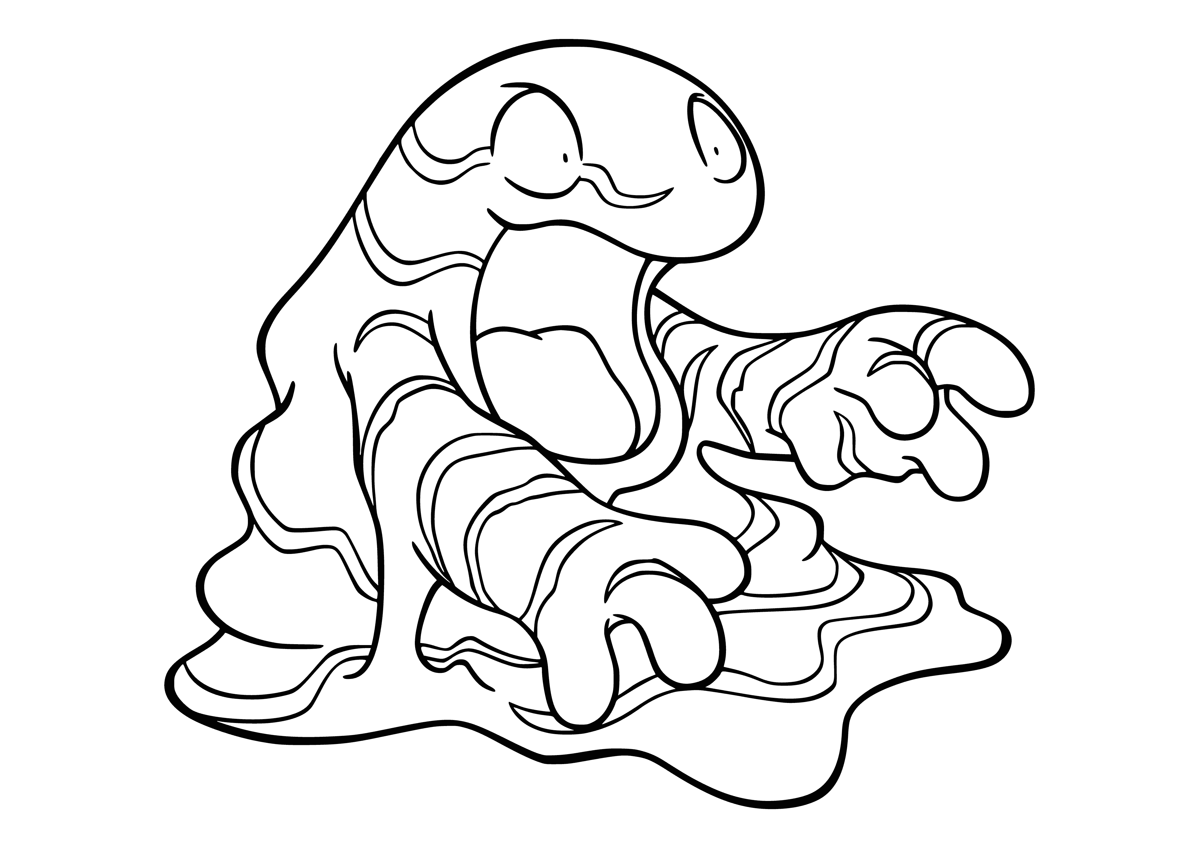 coloring page: Coloring Pokemon Grimer